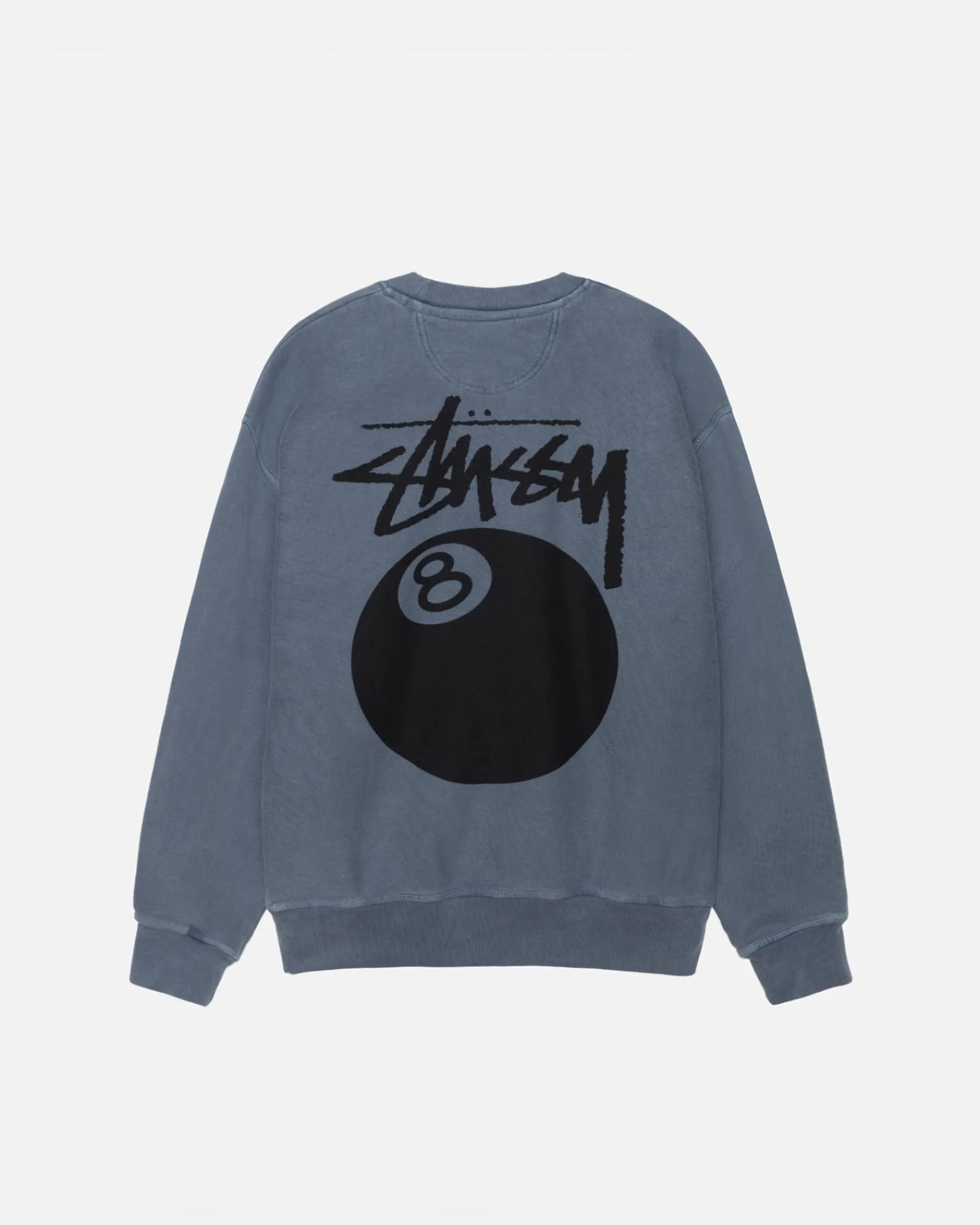 Crews>Stüssy 8 BALL CREW PIGMENT DYED Navy