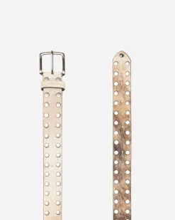 Accessories>Stüssy 8 BALL STUDDED BELT Raw Cowhide Hair