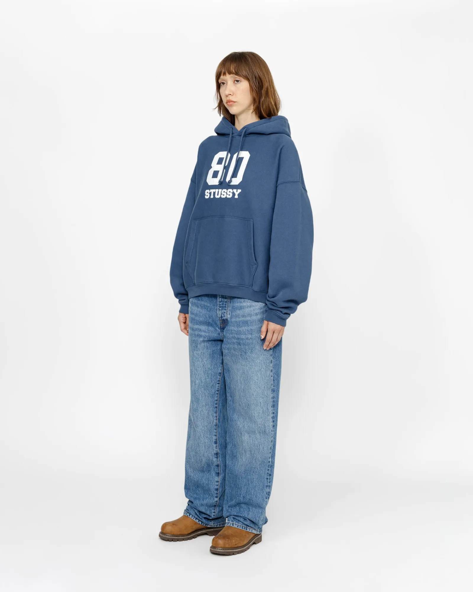 Hoodies>Stüssy 80 RELAXED HOODIE Blue