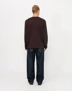 Knits>Stüssy 2 TONE COTTON MESH CREW Black