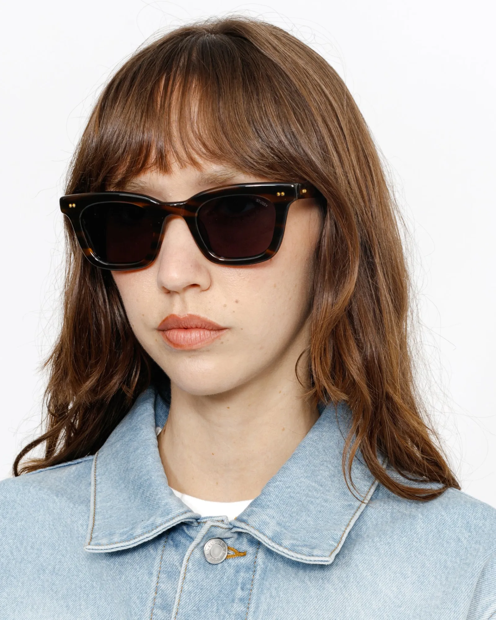 Accessories|Eyegear>Stüssy ACE SUNGLASSES Tortoise/Black Lens