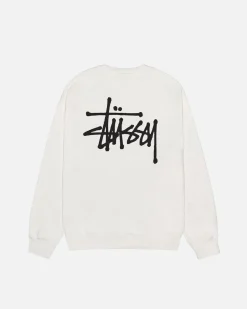 Crews>Stüssy BASIC STÜSSY CREW PIGMENT DYED Natural