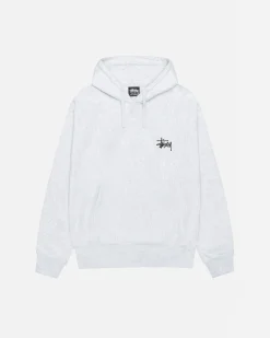 Hoodies>Stüssy BASIC STÜSSY HOODIE Ash Heather
