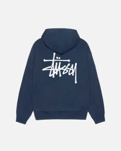Hoodies>Stüssy BASIC STÜSSY HOODIE Navy