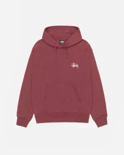 Hoodies>Stüssy BASIC STÜSSY HOODIE Oxblood