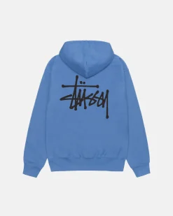 Hoodies>Stüssy BASIC STÜSSY HOODIE Pacific