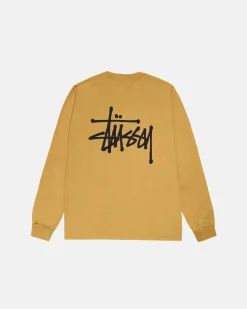 Tees>Stüssy BASIC STÜSSY LS TEE Curry