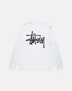 Tees>Stüssy BASIC STÜSSY LS TEE White