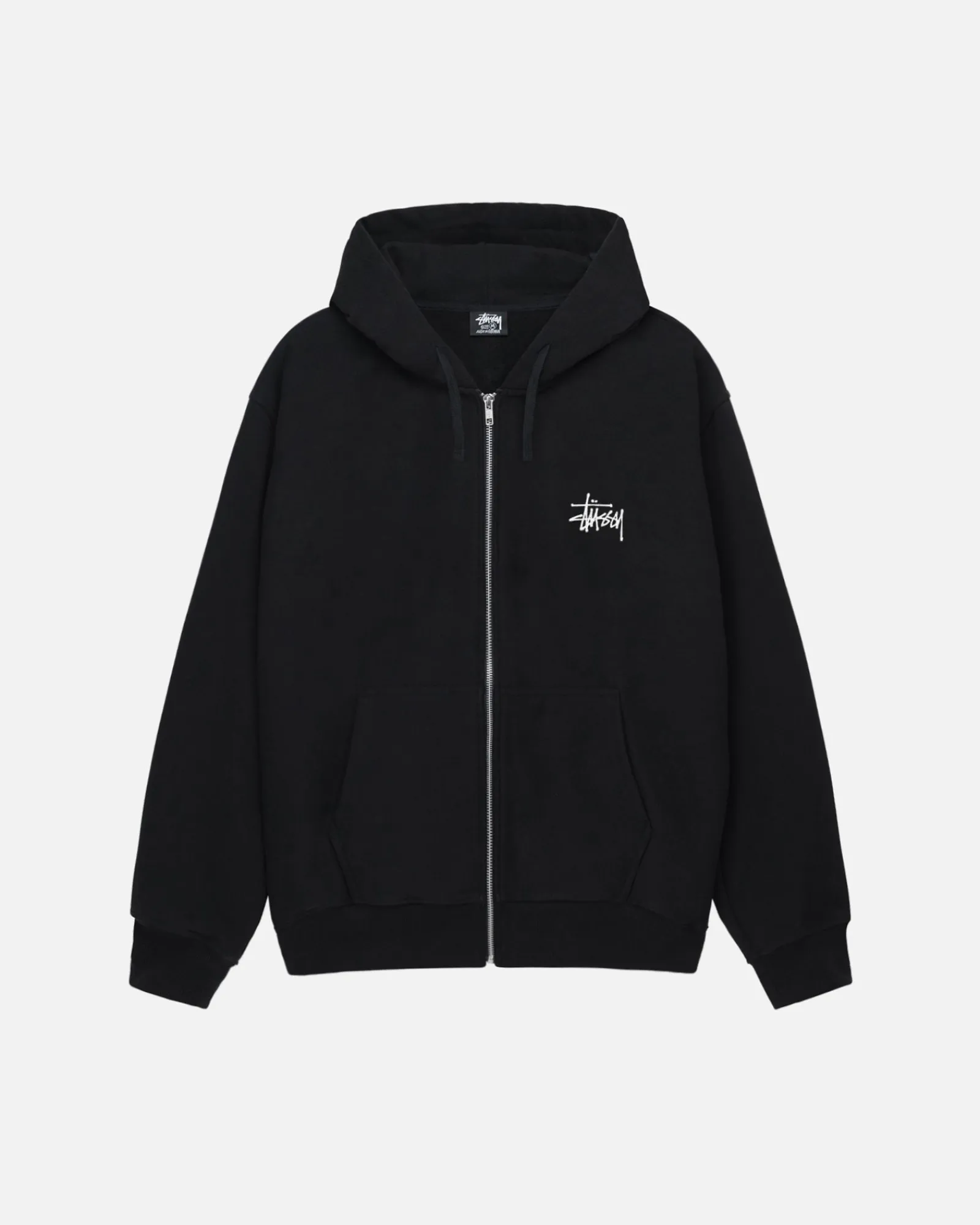 Hoodies>Stüssy BASIC STÜSSY ZIP HOODIE Black
