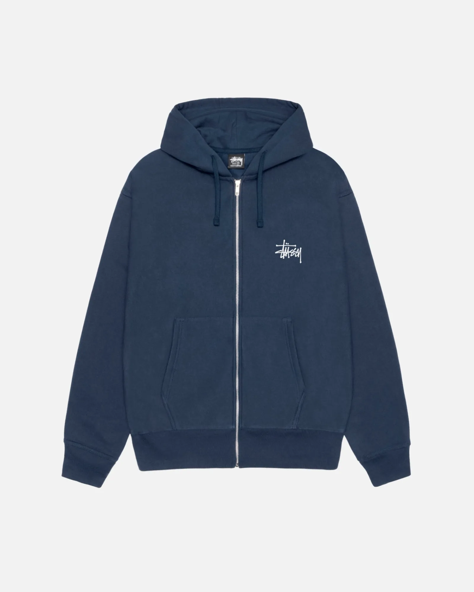 Hoodies>Stüssy BASIC STÜSSY ZIP HOODIE Navy