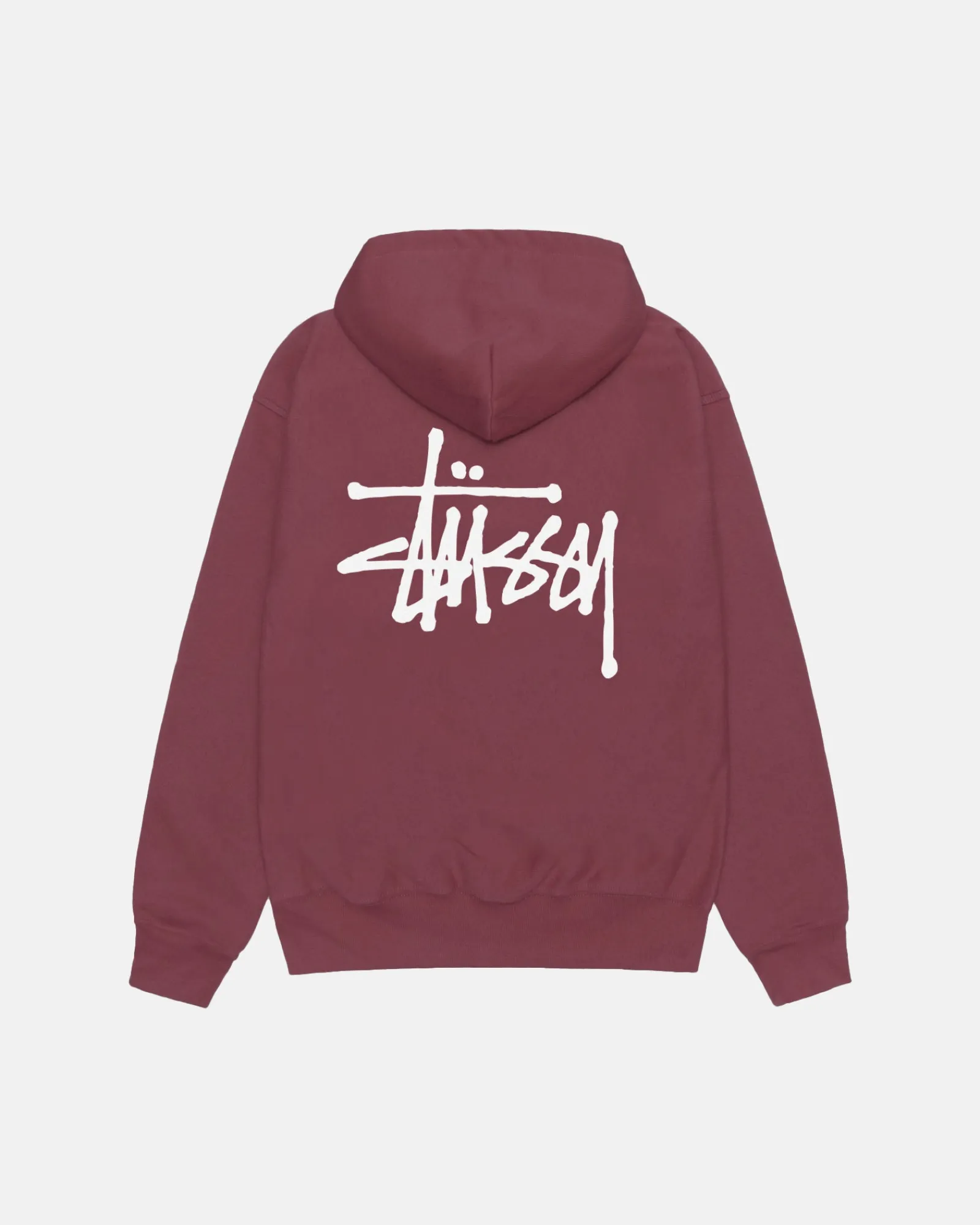 Hoodies>Stüssy BASIC STÜSSY ZIP HOODIE Oxblood