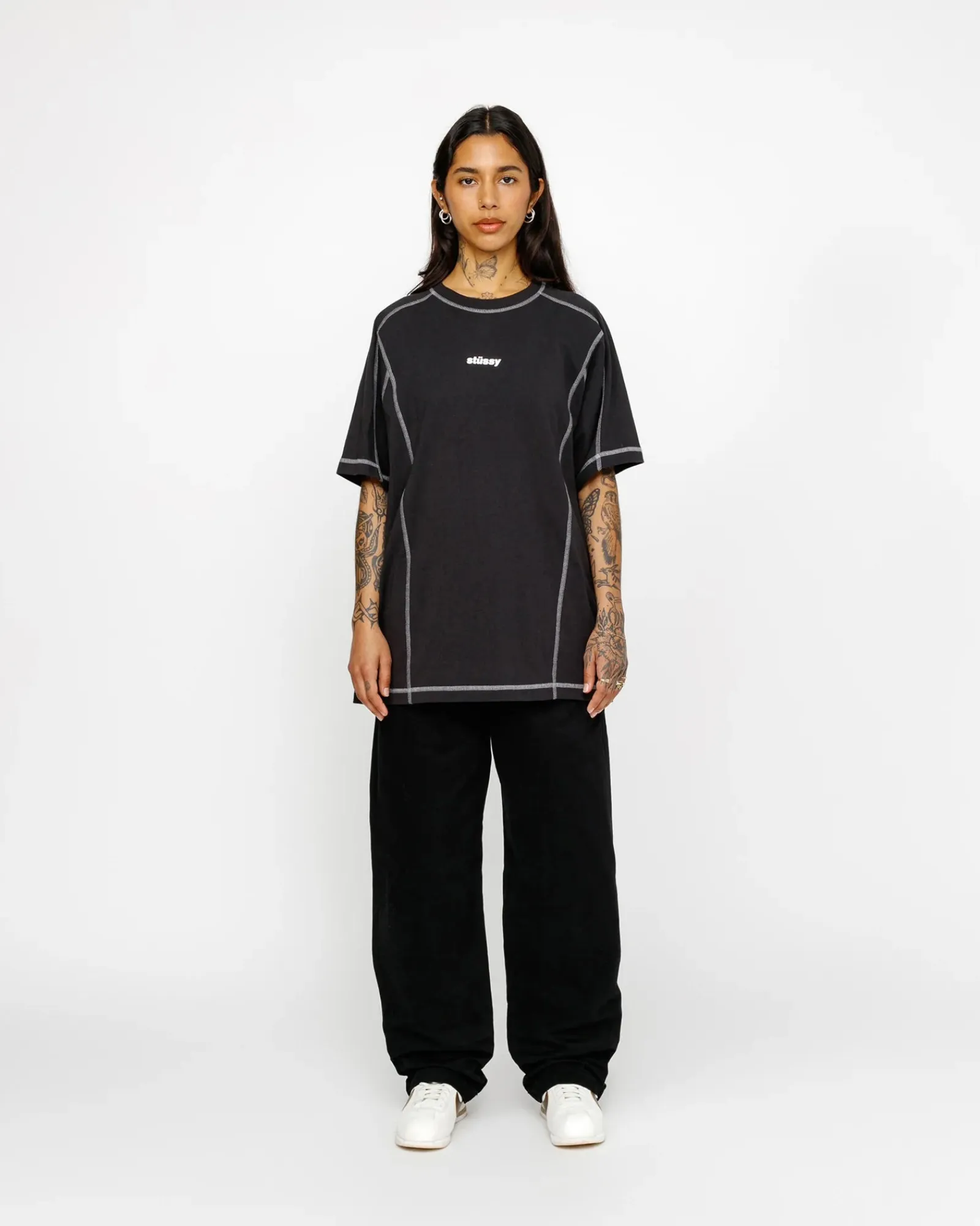 Pants>Stüssy BEACH PANT BRUSHED COTTON Black