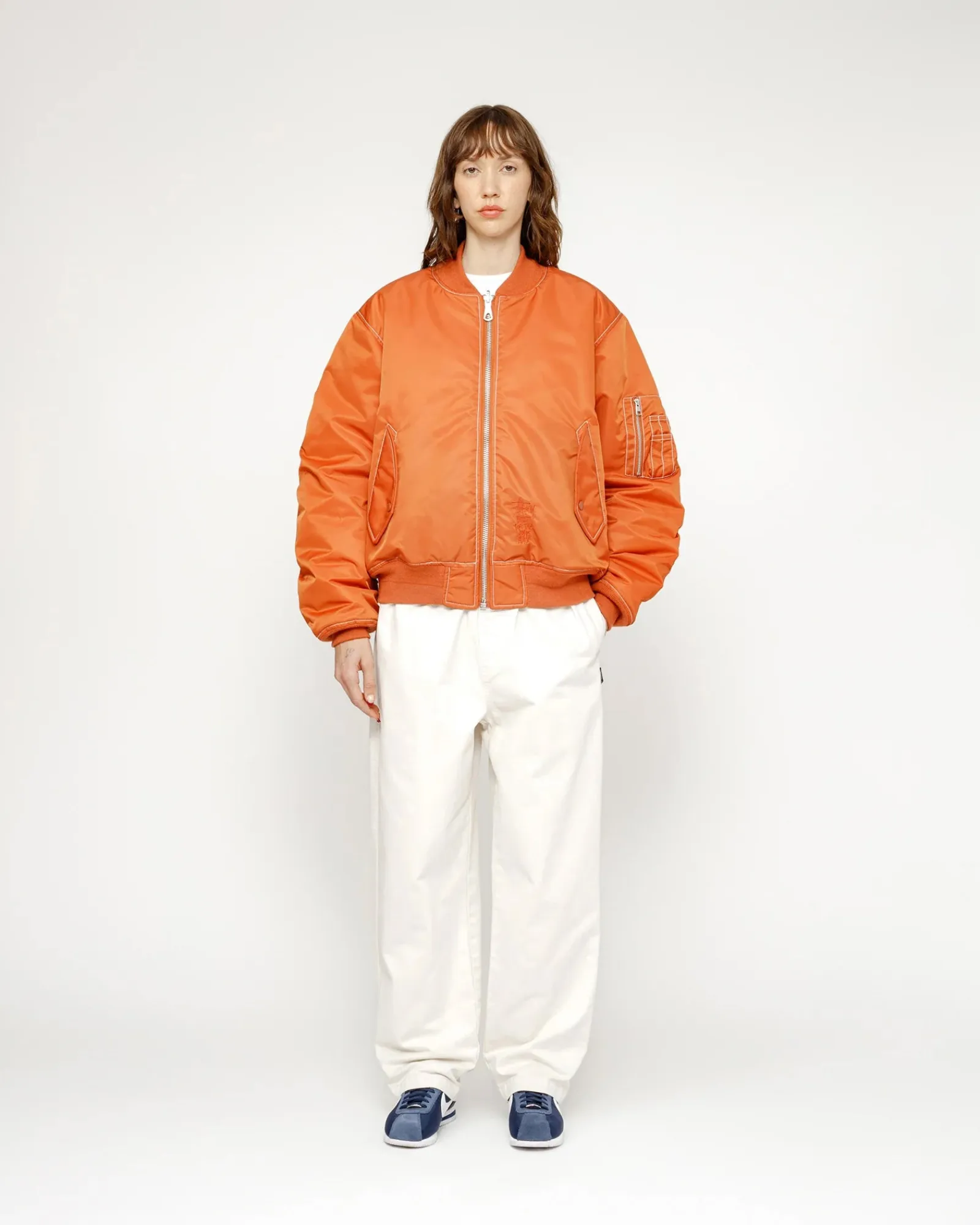 Pants>Stüssy BEACH PANT BRUSHED COTTON Bone