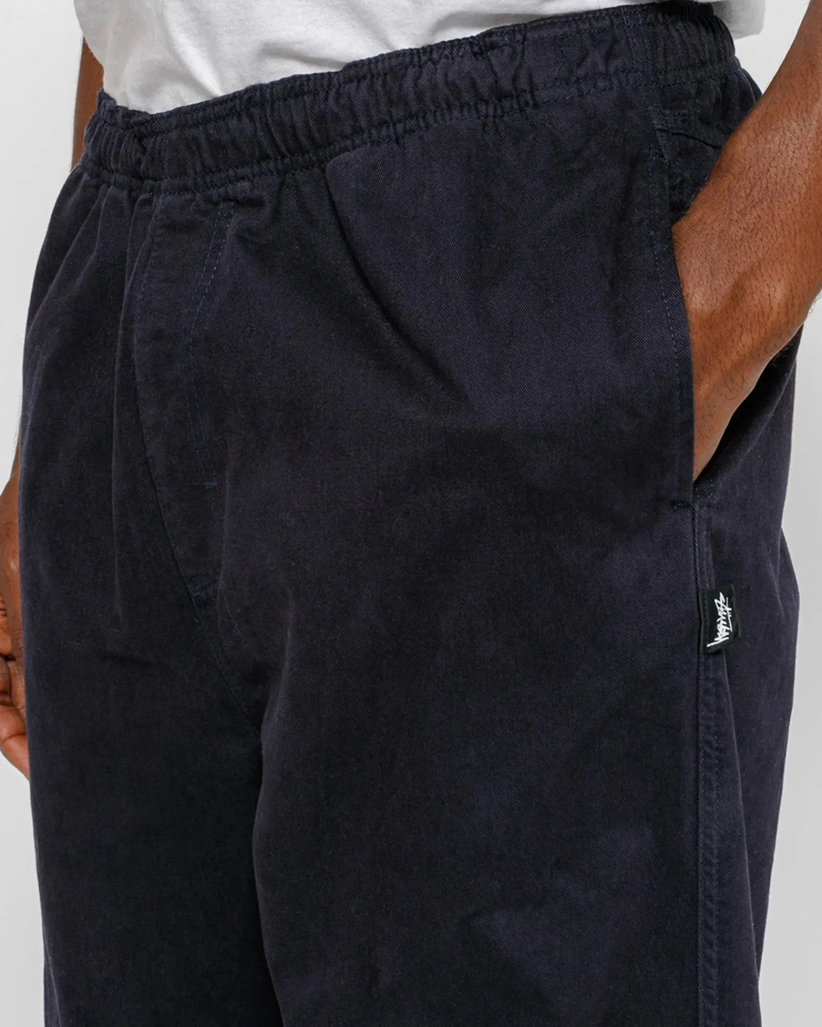Pants>Stüssy BEACH PANT BRUSHED COTTON Navy