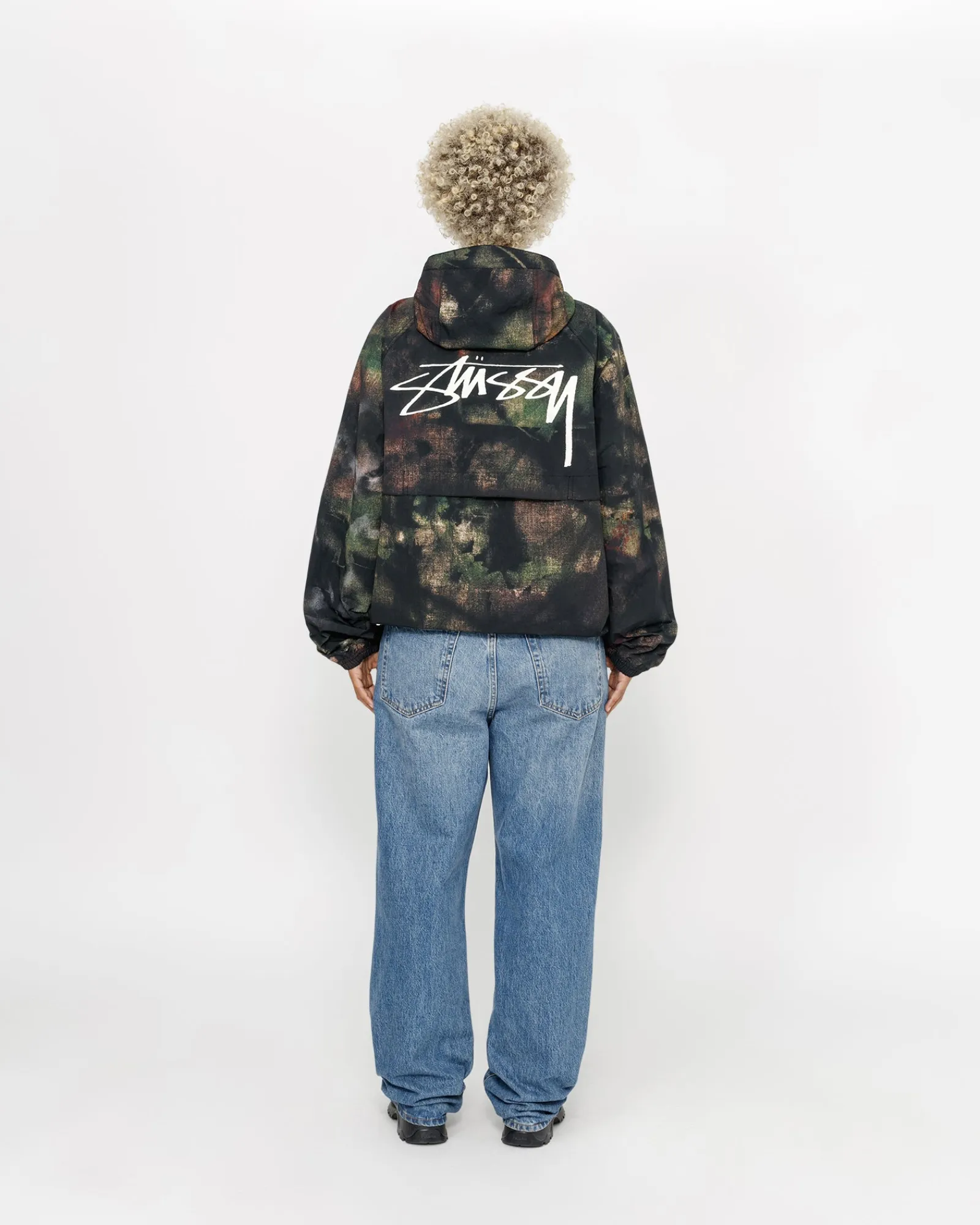 Outerwear>Stüssy BEACH SHELL STENPAT CAMO Fortine