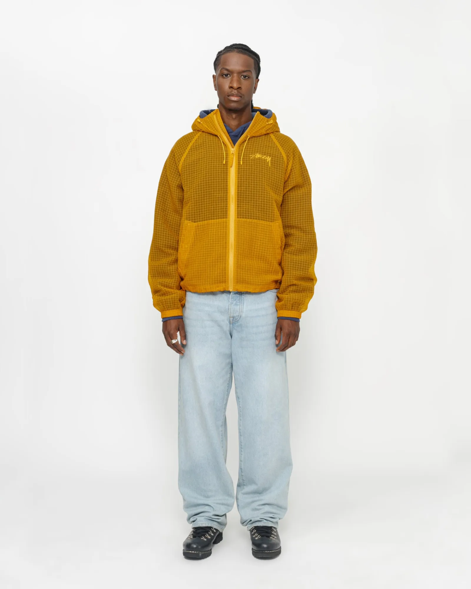 Outerwear>Stüssy BEACH SHELL TRANSPARENT RIPSTOP Golden Yellow