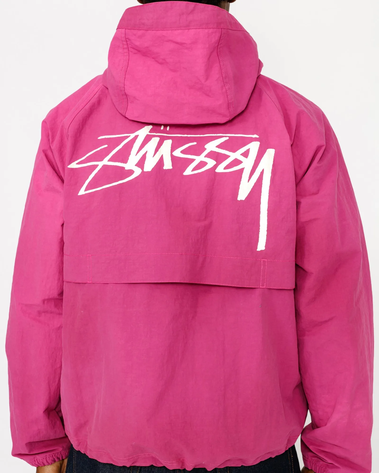 Outerwear>Stüssy BEACH SHELL WAVE DYE Berry