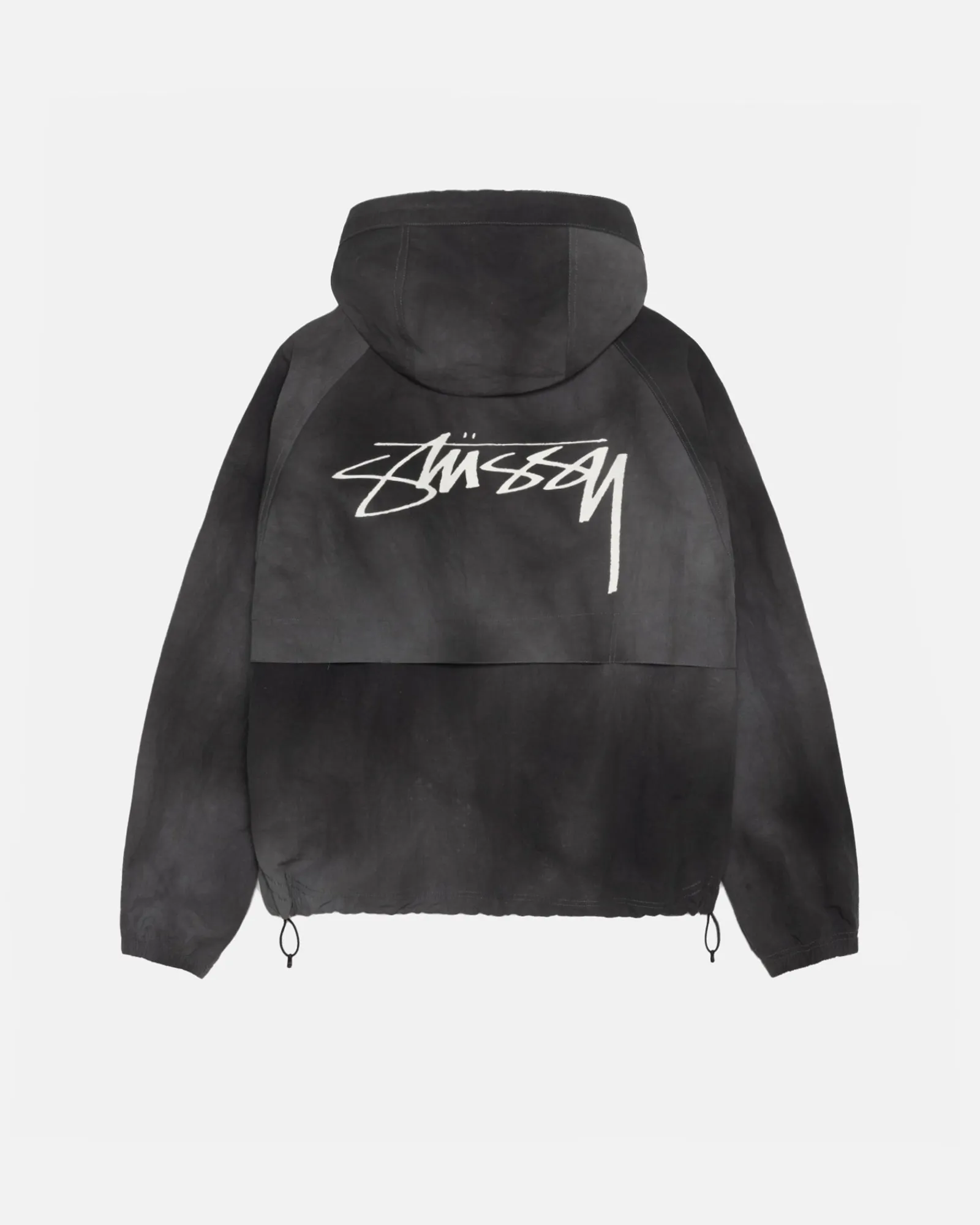 Outerwear>Stüssy BEACH SHELL WAVE DYE Black