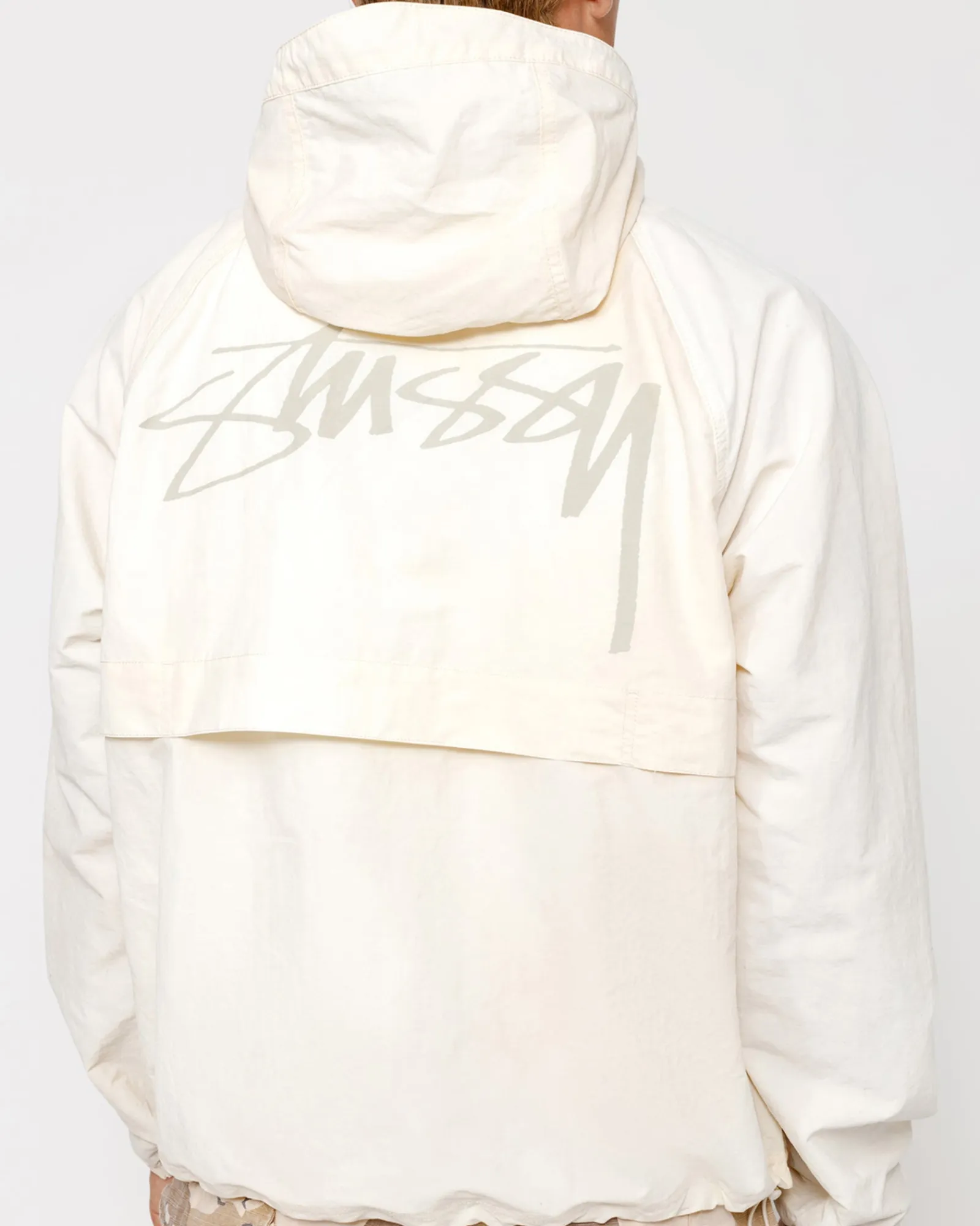 Outerwear>Stüssy BEACH SHELL WAVE DYE Bone