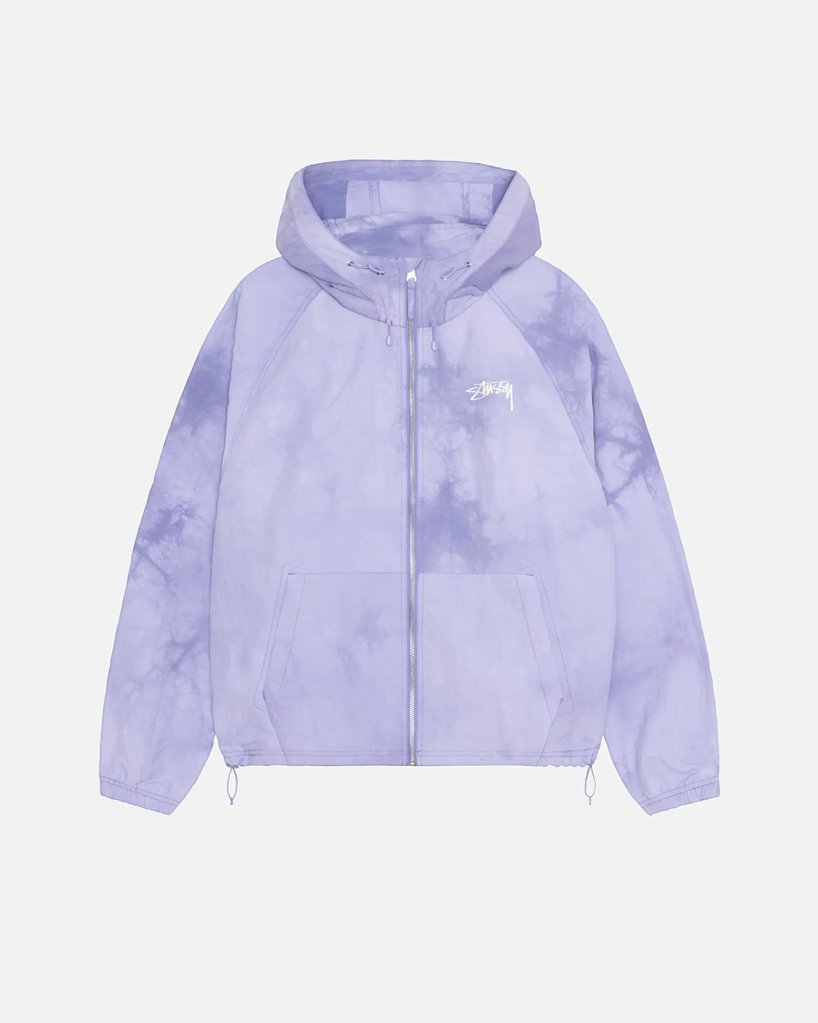 Outerwear>Stüssy BEACH SHELL WAVE DYE Lilac