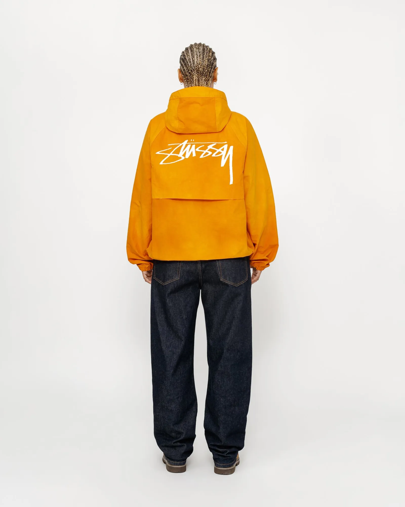 Outerwear>Stüssy BEACH SHELL WAVE DYE Orange