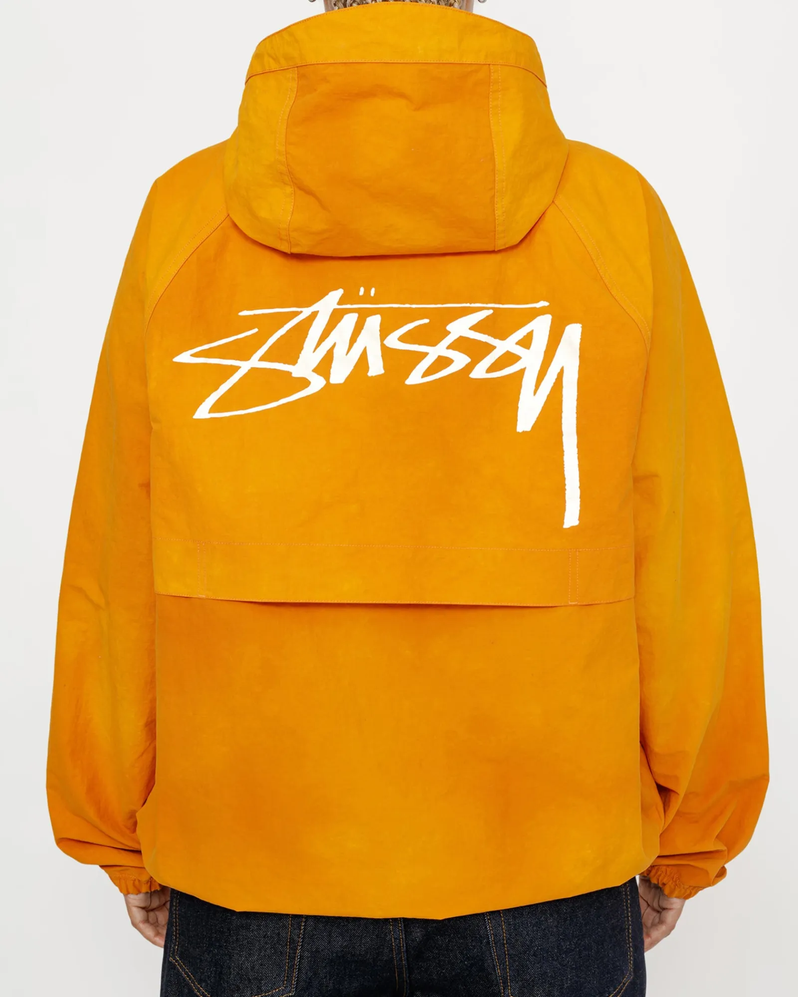 Outerwear>Stüssy BEACH SHELL WAVE DYE Orange