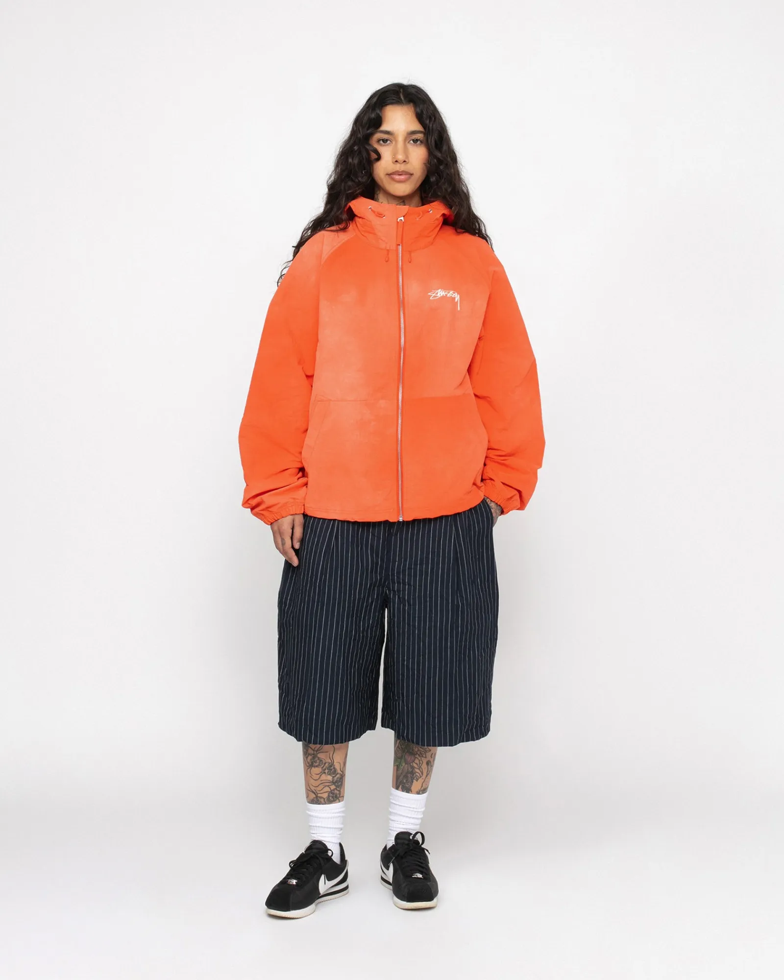 Outerwear>Stüssy BEACH SHELL WAVE DYE Persimmon