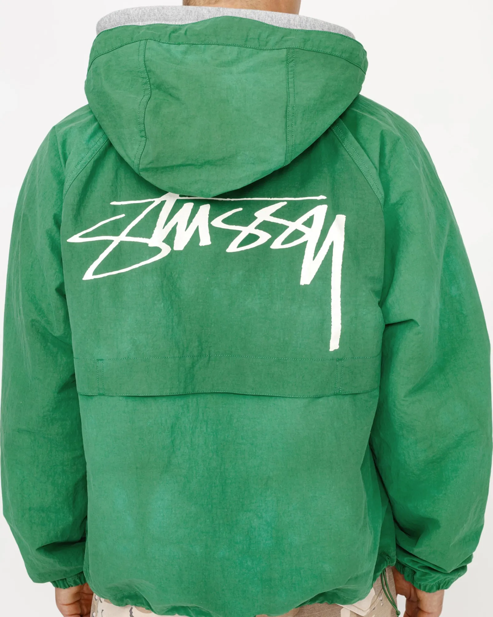 Outerwear>Stüssy BEACH SHELL WAVE DYE Pine