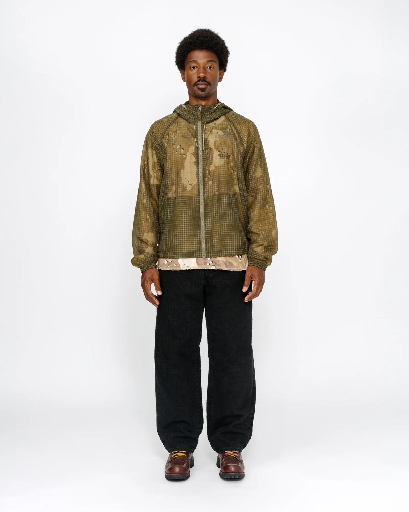 Pants|Denim>Stüssy BIG OL' JEAN CANVAS NEEDLEPUNCH Black