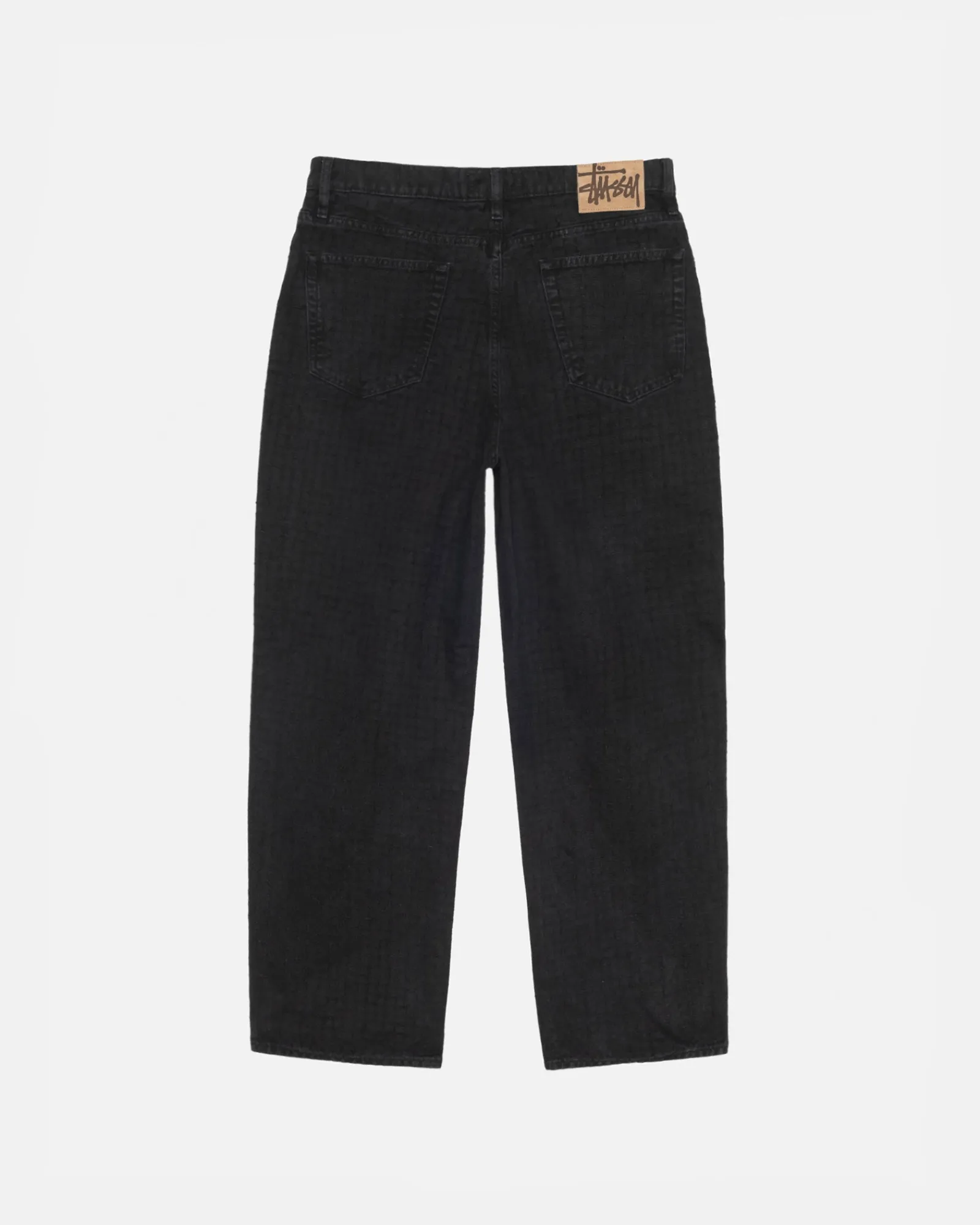 Pants|Denim>Stüssy BIG OL' JEAN CANVAS NEEDLEPUNCH Black