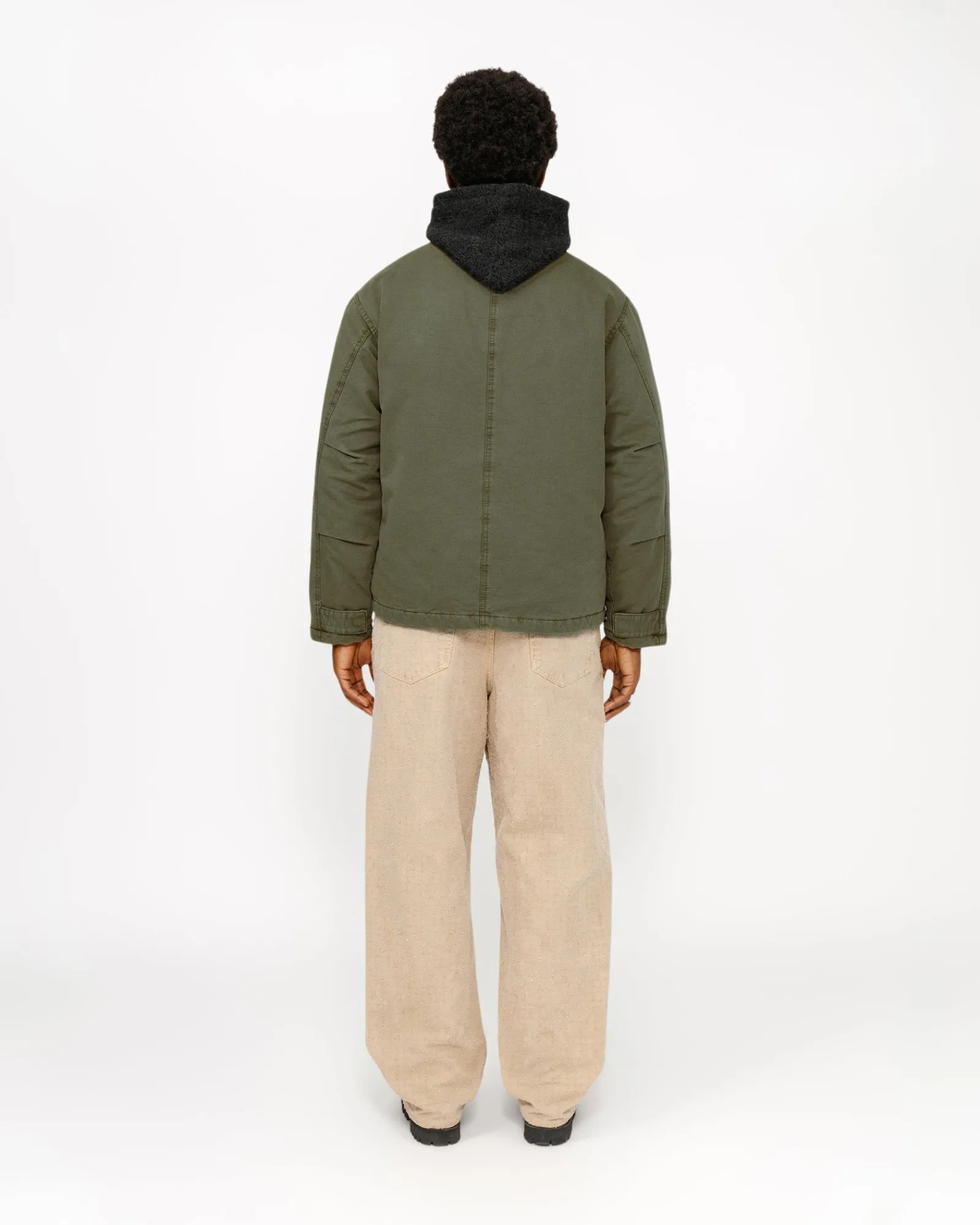Pants|Denim>Stüssy BIG OL' JEAN CANVAS NEEDLEPUNCH Khaki