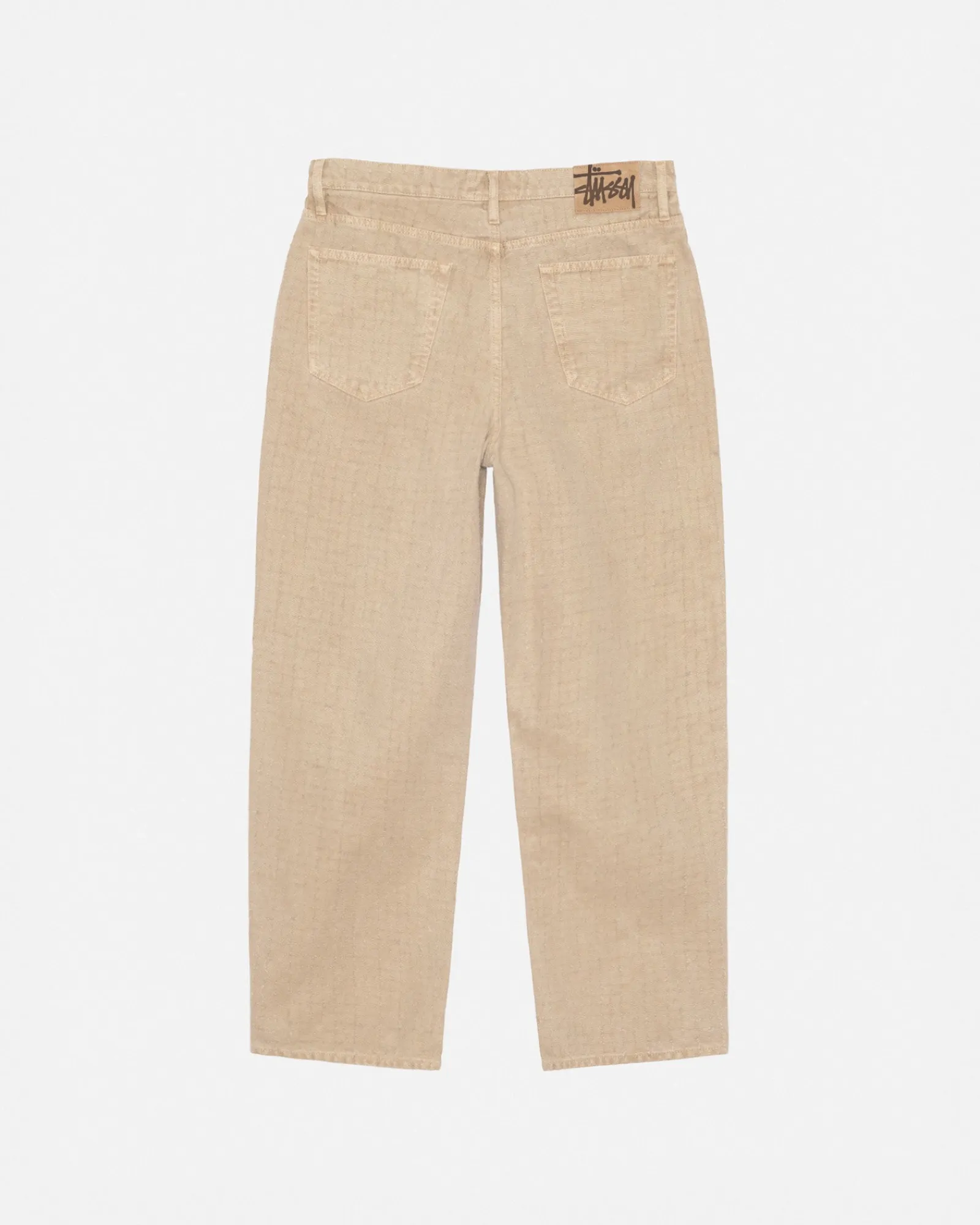 Pants|Denim>Stüssy BIG OL' JEAN CANVAS NEEDLEPUNCH Khaki