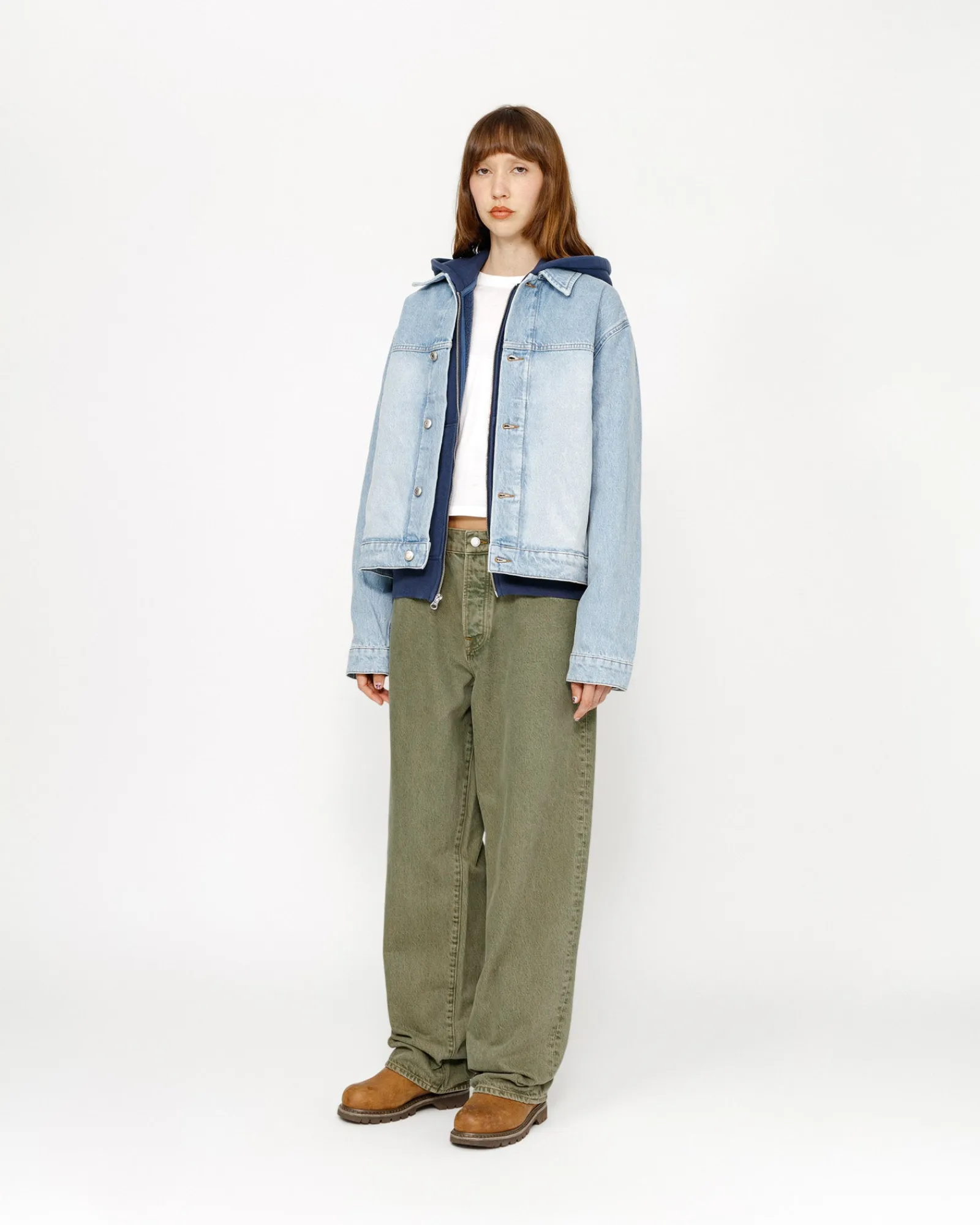Pants|Denim>Stüssy BIG OL' JEAN DENIM Faded Army