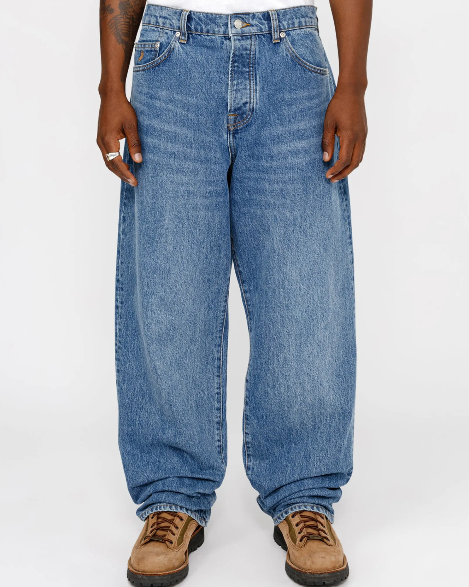 Pants|Denim>Stüssy BIG OL' JEAN DENIM Medium Blue