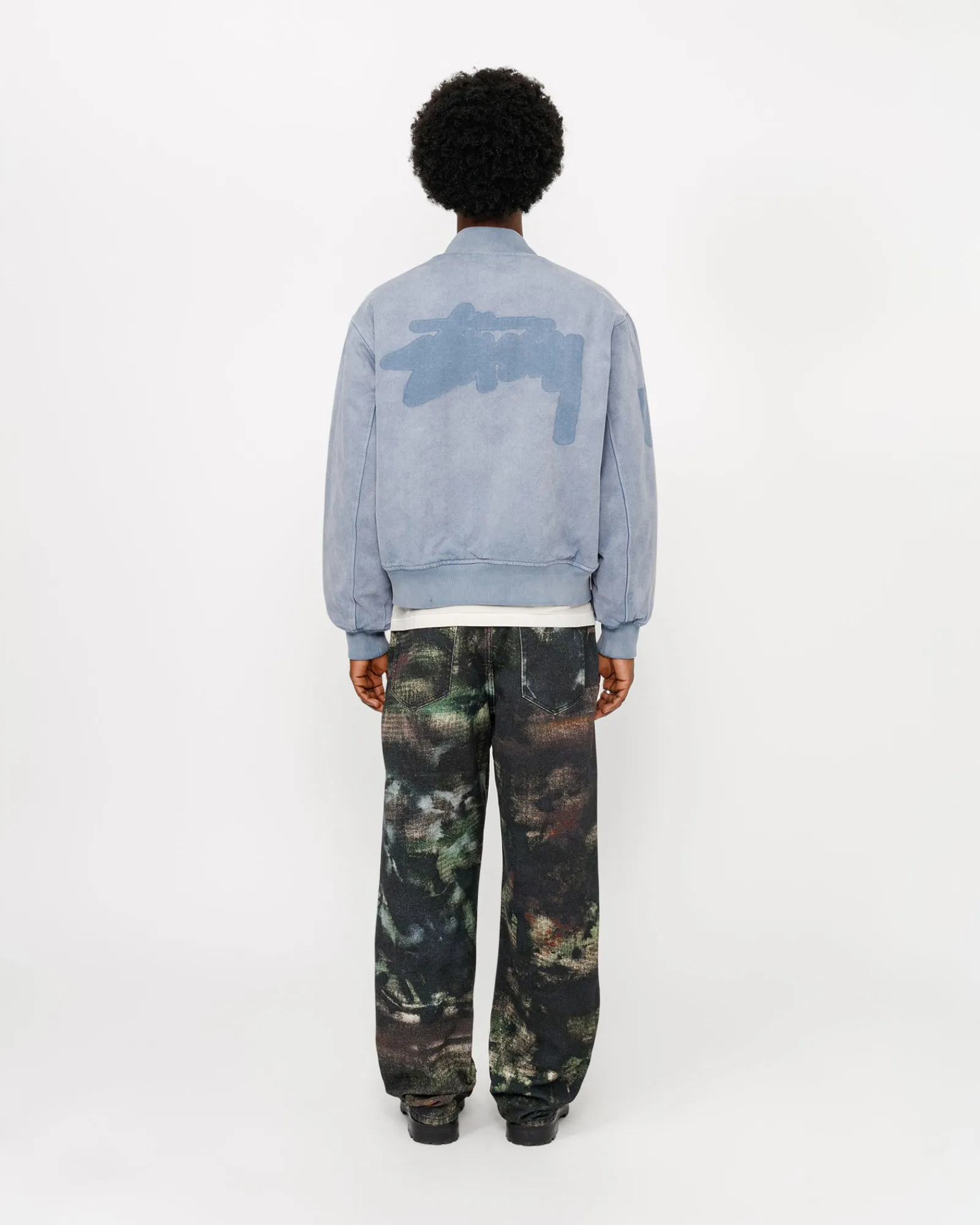 Pants|Denim>Stüssy BIG OL' JEAN STENPAT CAMO Fortine