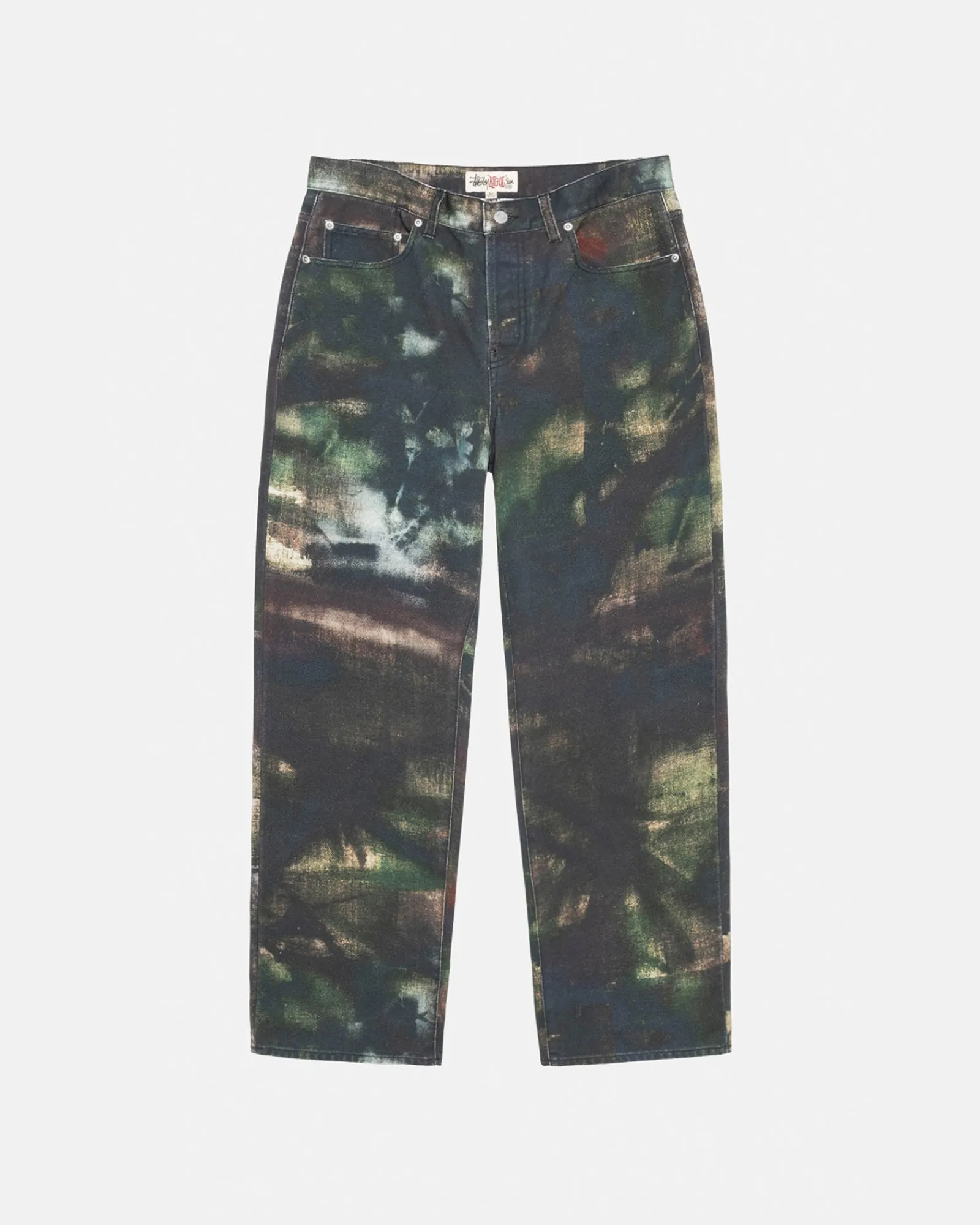 Pants|Denim>Stüssy BIG OL' JEAN STENPAT CAMO Fortine