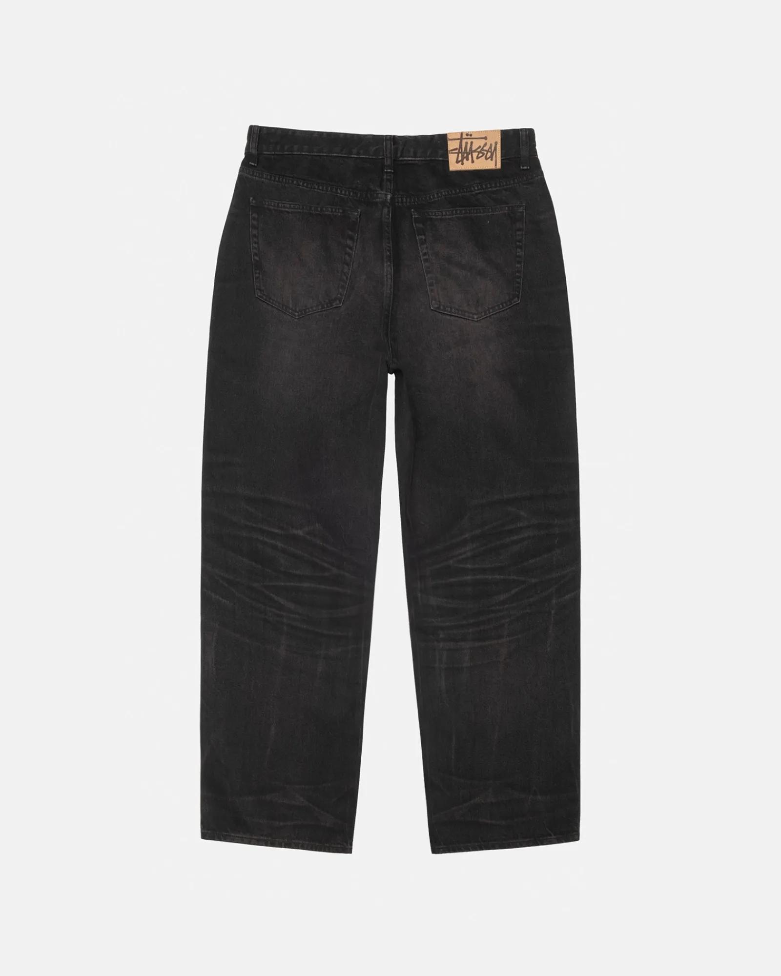 Pants|Denim>Stüssy BIG OL' JEAN VINTAGE WASH DENIM Black