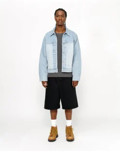 Shorts|Denim>Stüssy BIG OL' SHORT DENIM Black