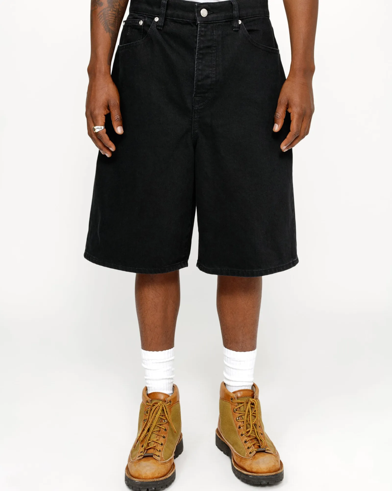 Shorts|Denim>Stüssy BIG OL' SHORT DENIM Black