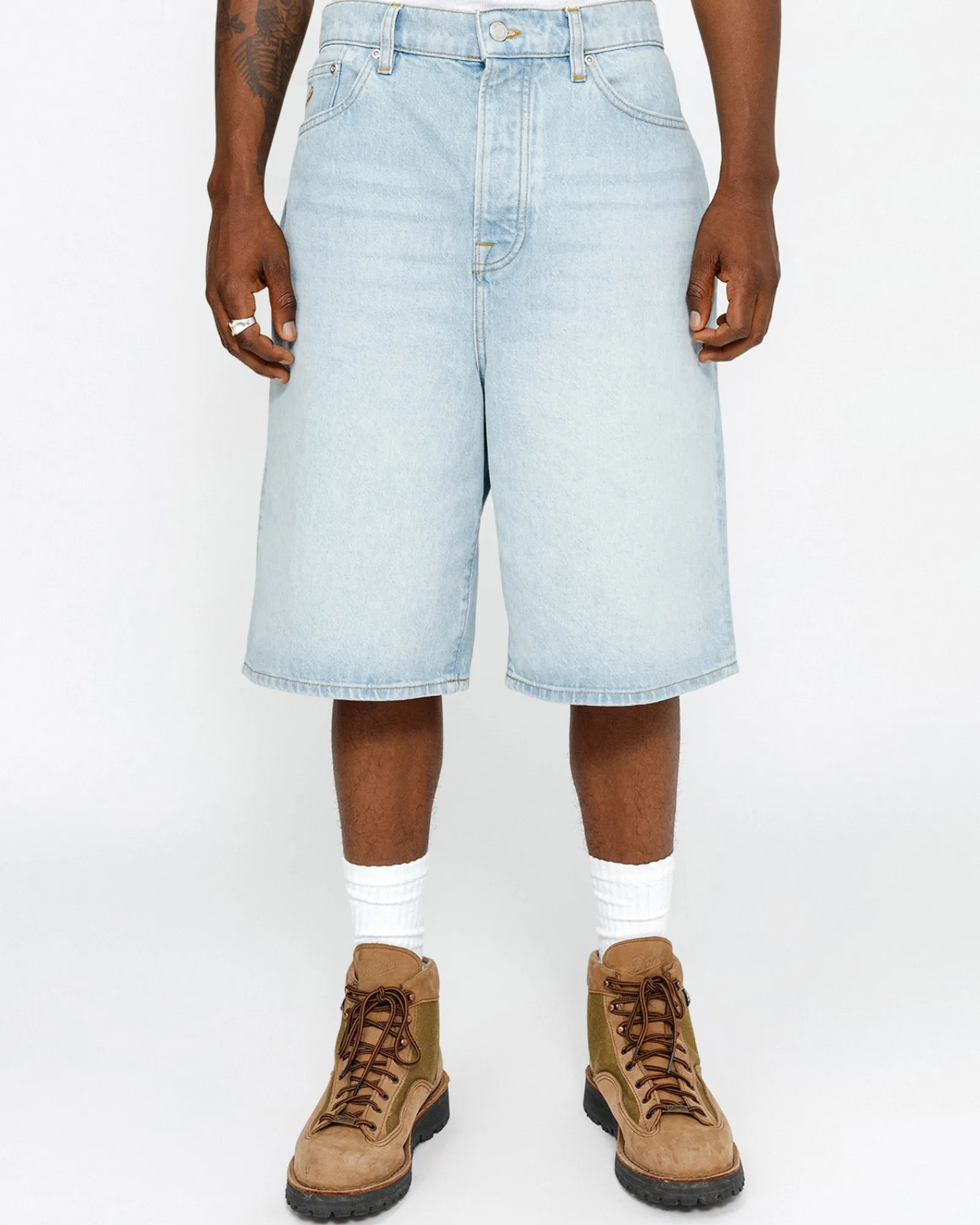 Shorts|Denim>Stüssy BIG OL' SHORT DENIM Light Wash