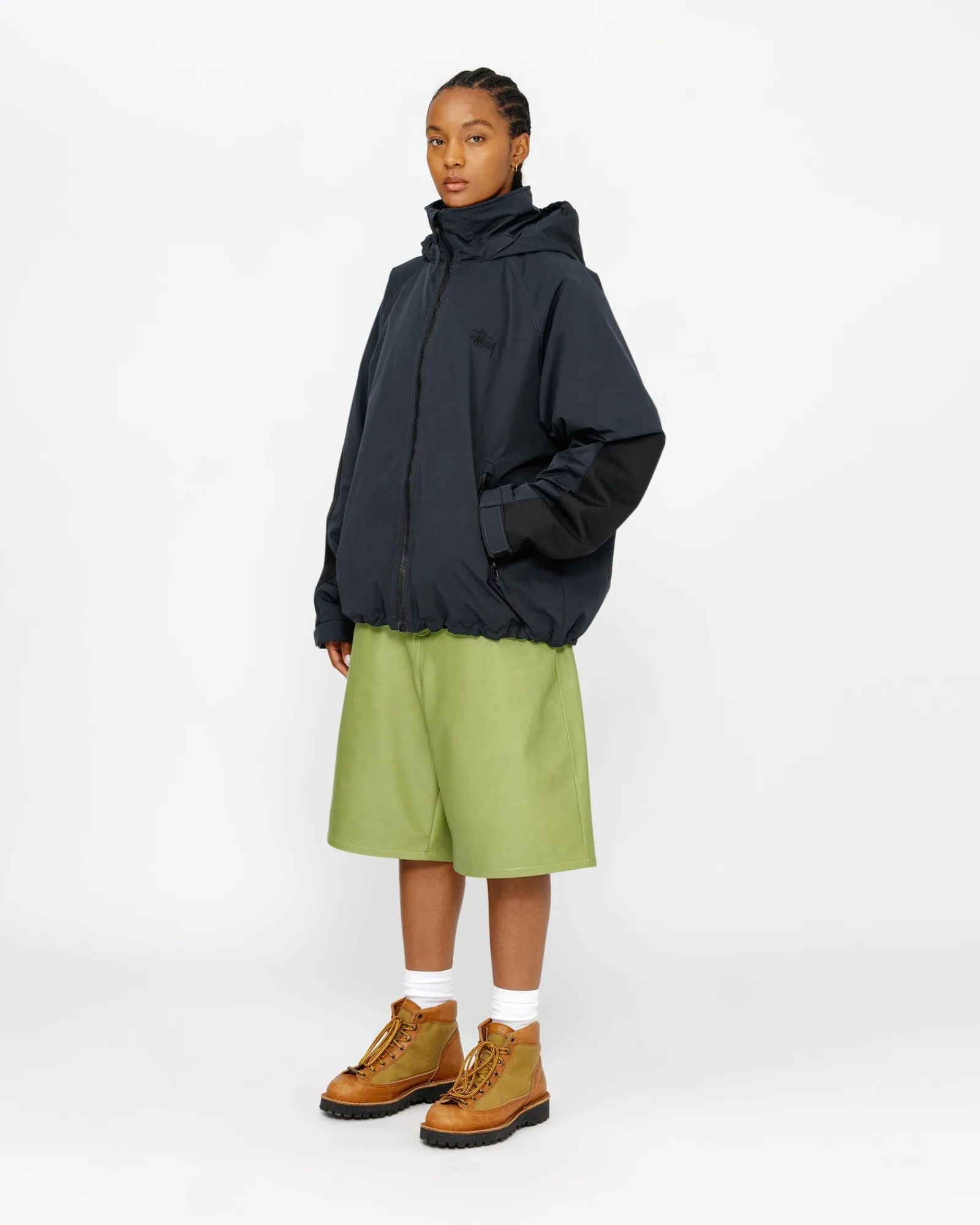 Shorts>Stüssy BIG OL' SHORT LEATHER Lime