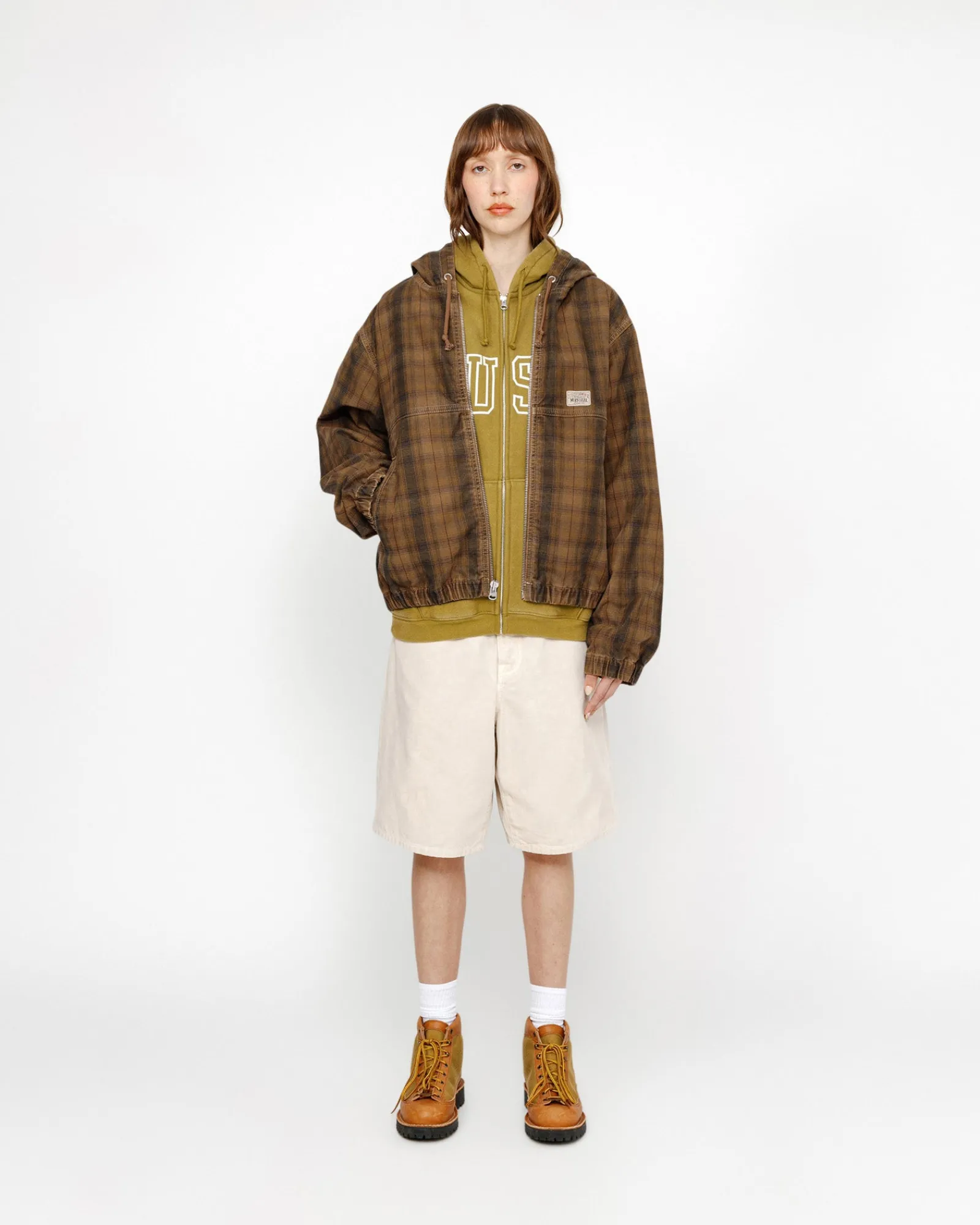 Shorts>Stüssy BIG OL' SHORT WASHED CANVAS Vintage Natural