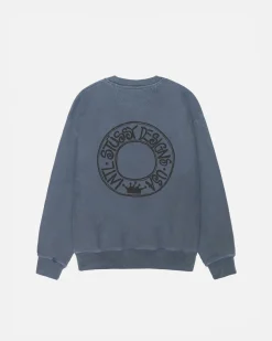 Crews>Stüssy BUANA CREW PIGMENT DYED Navy