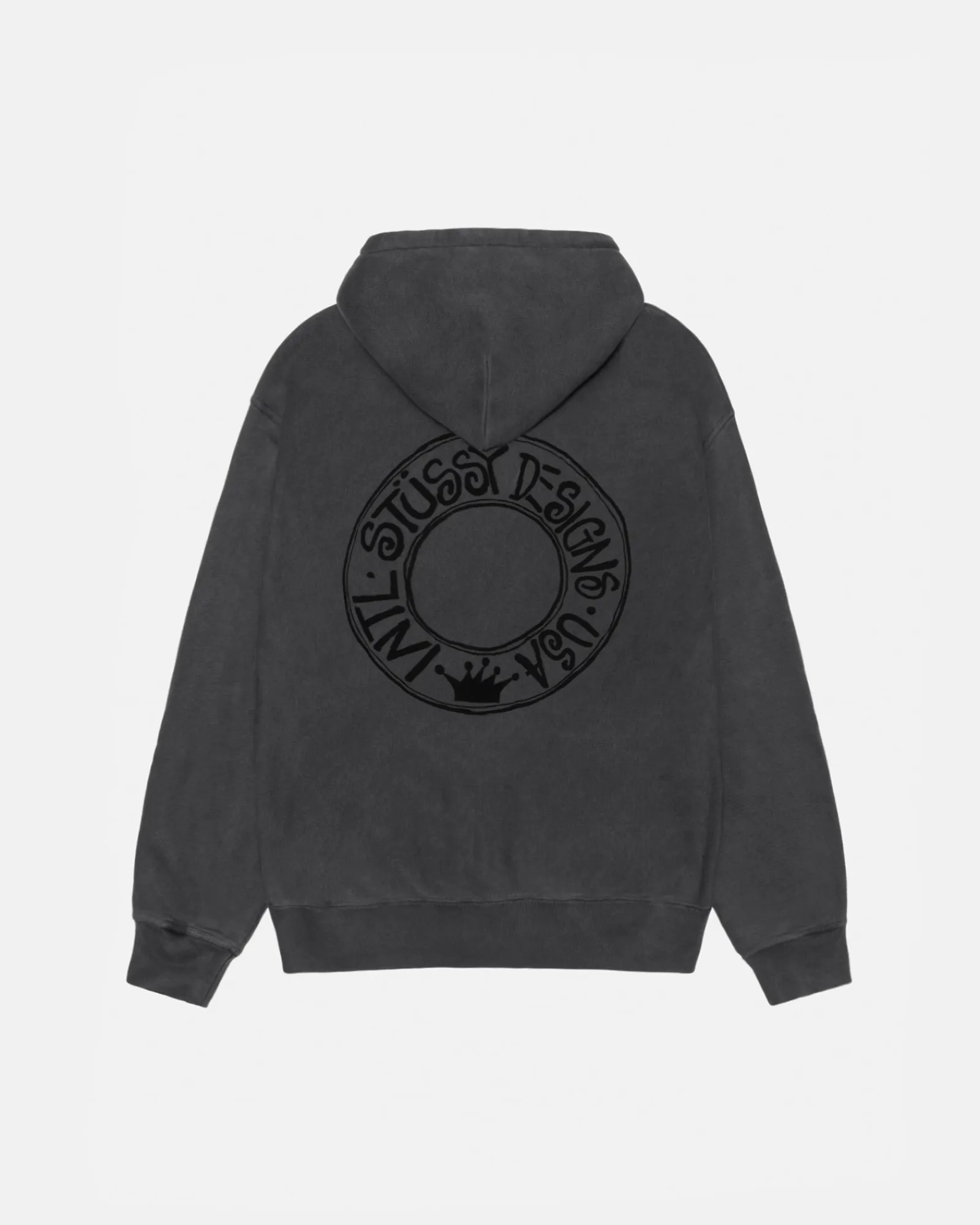 Hoodies>Stüssy BUANA HOODIE PIGMENT DYED Black