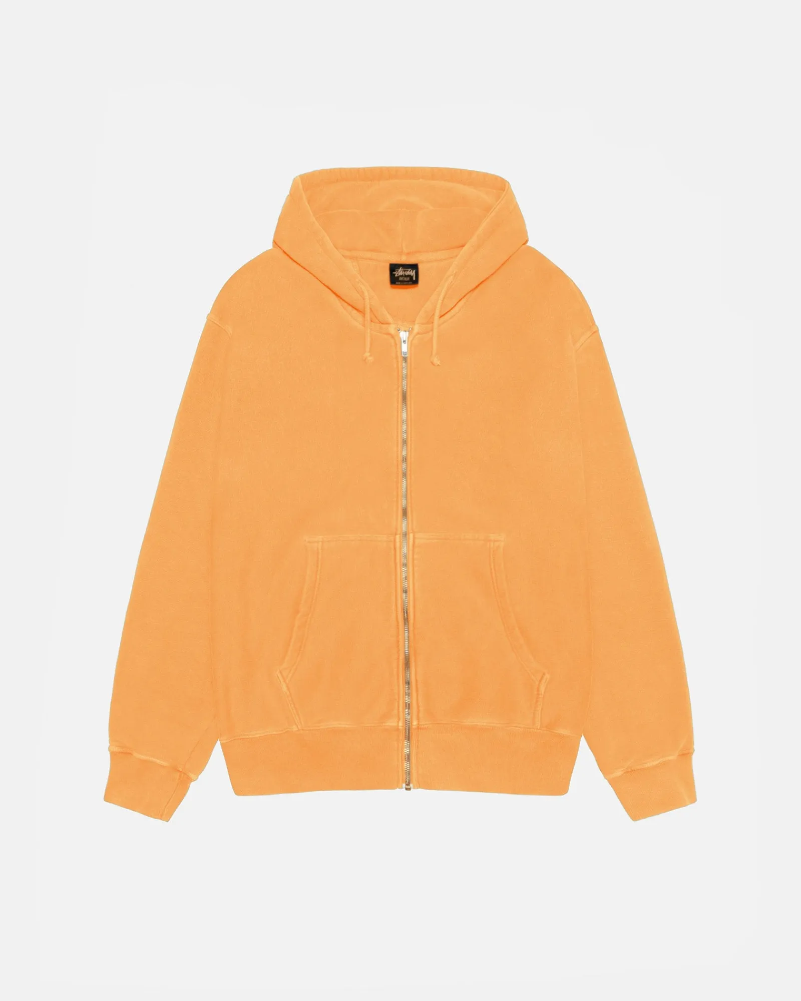 Hoodies>Stüssy BUANA ZIP HOODIE PIGMENT DYED Orange