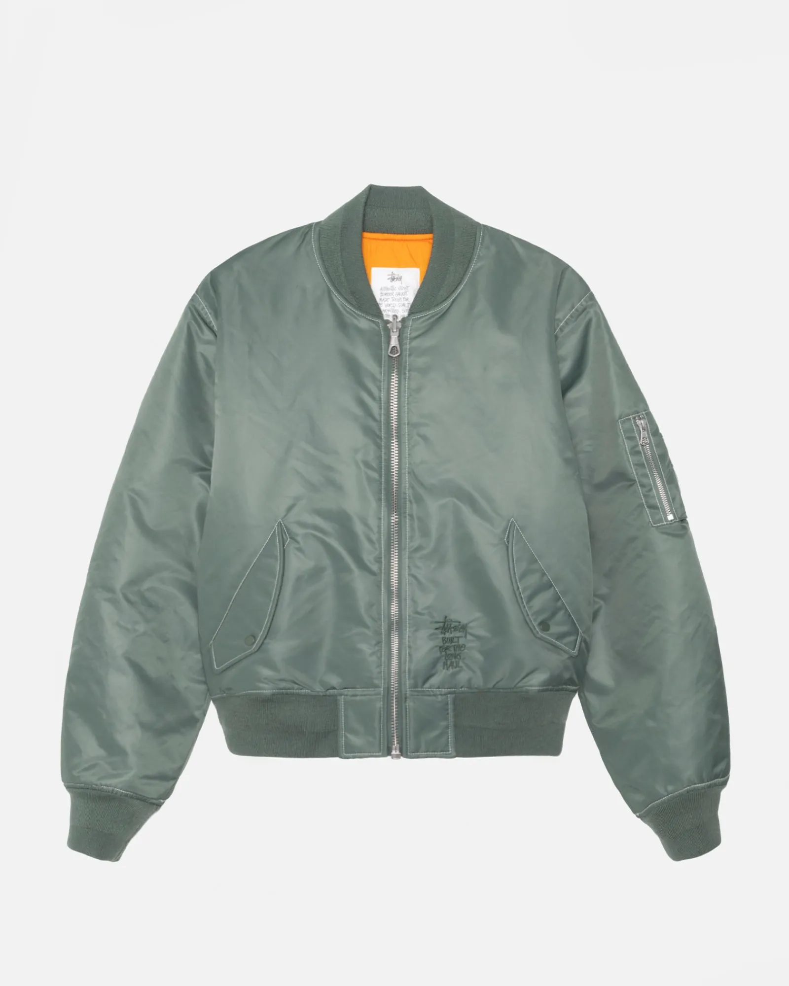 Outerwear>Stüssy BUILT REVERSIBLE BOMBER JACKET Green