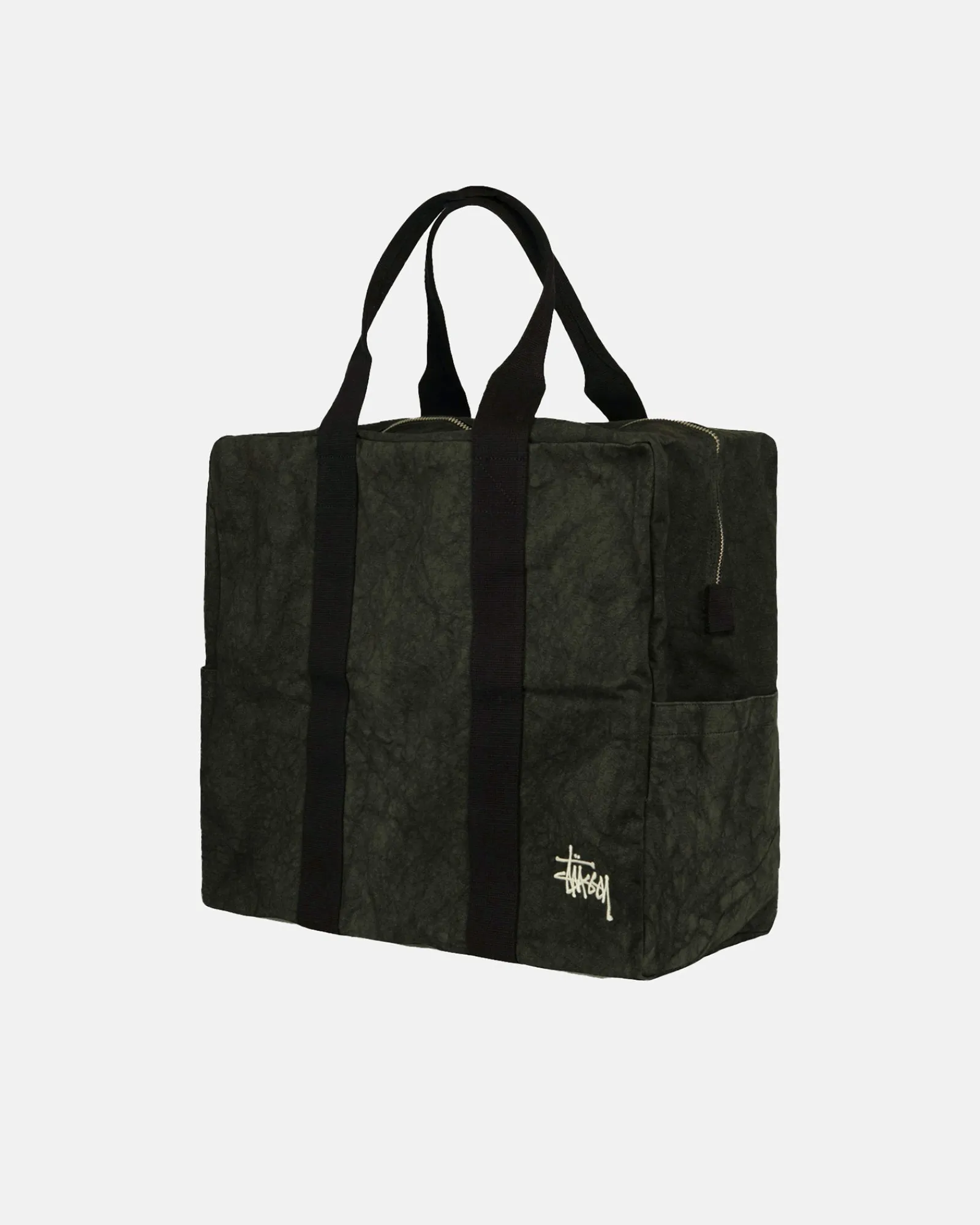 Accessories>Stüssy CANVAS FLIGHT BAG Washed Black