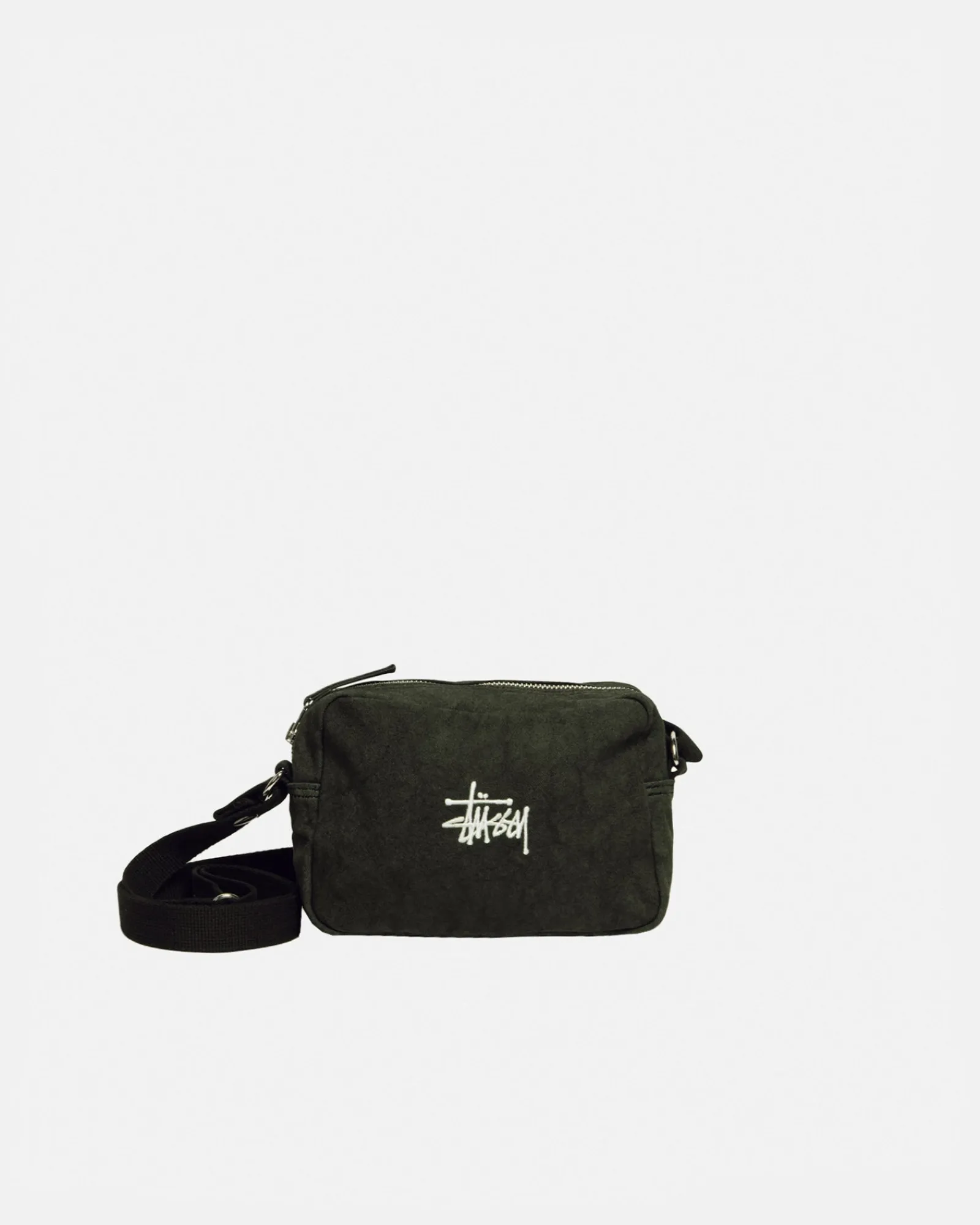 Accessories>Stüssy CANVAS SIDE POUCH Washed Black