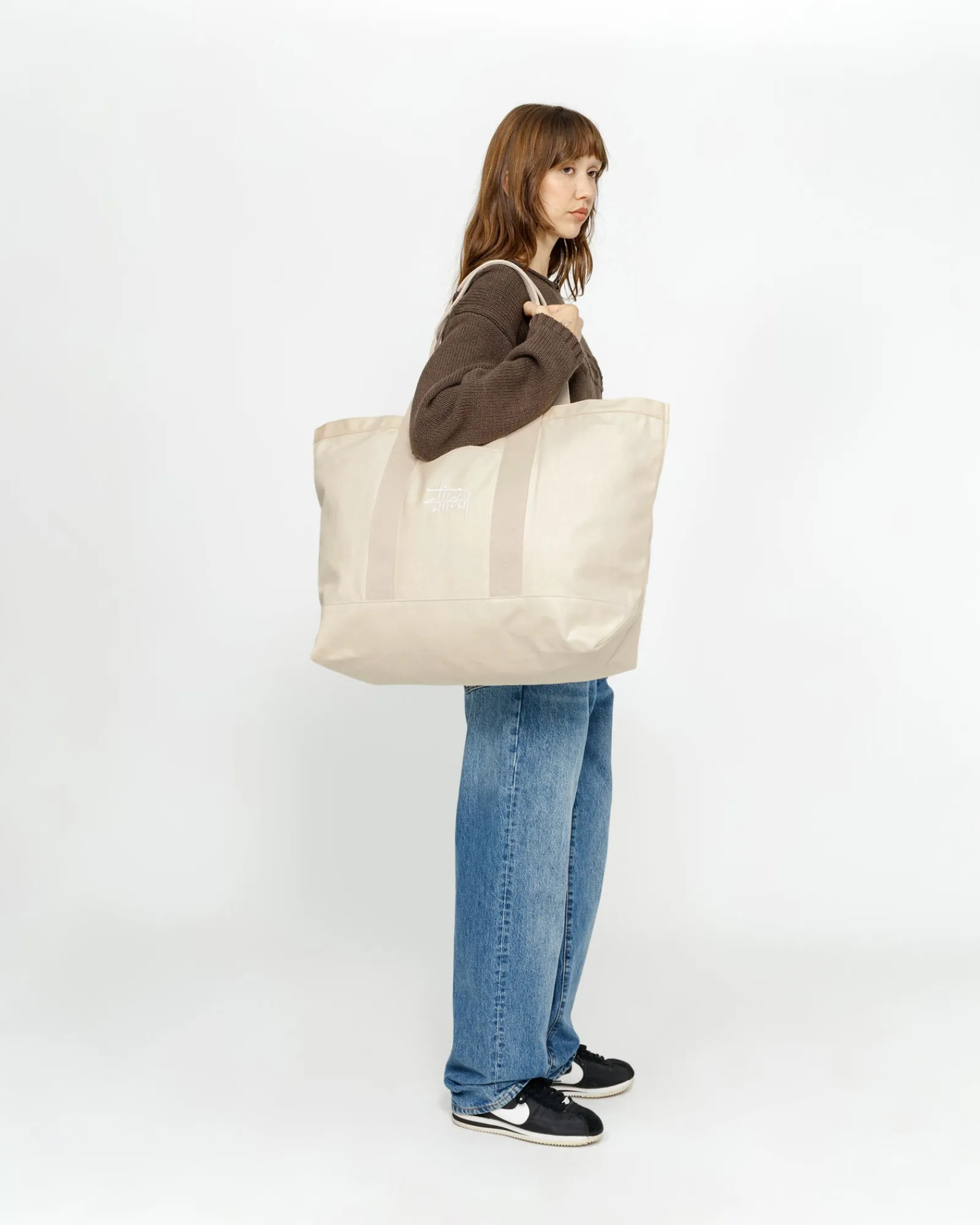 Accessories>Stüssy CANVAS XL TOTE BAG Natural