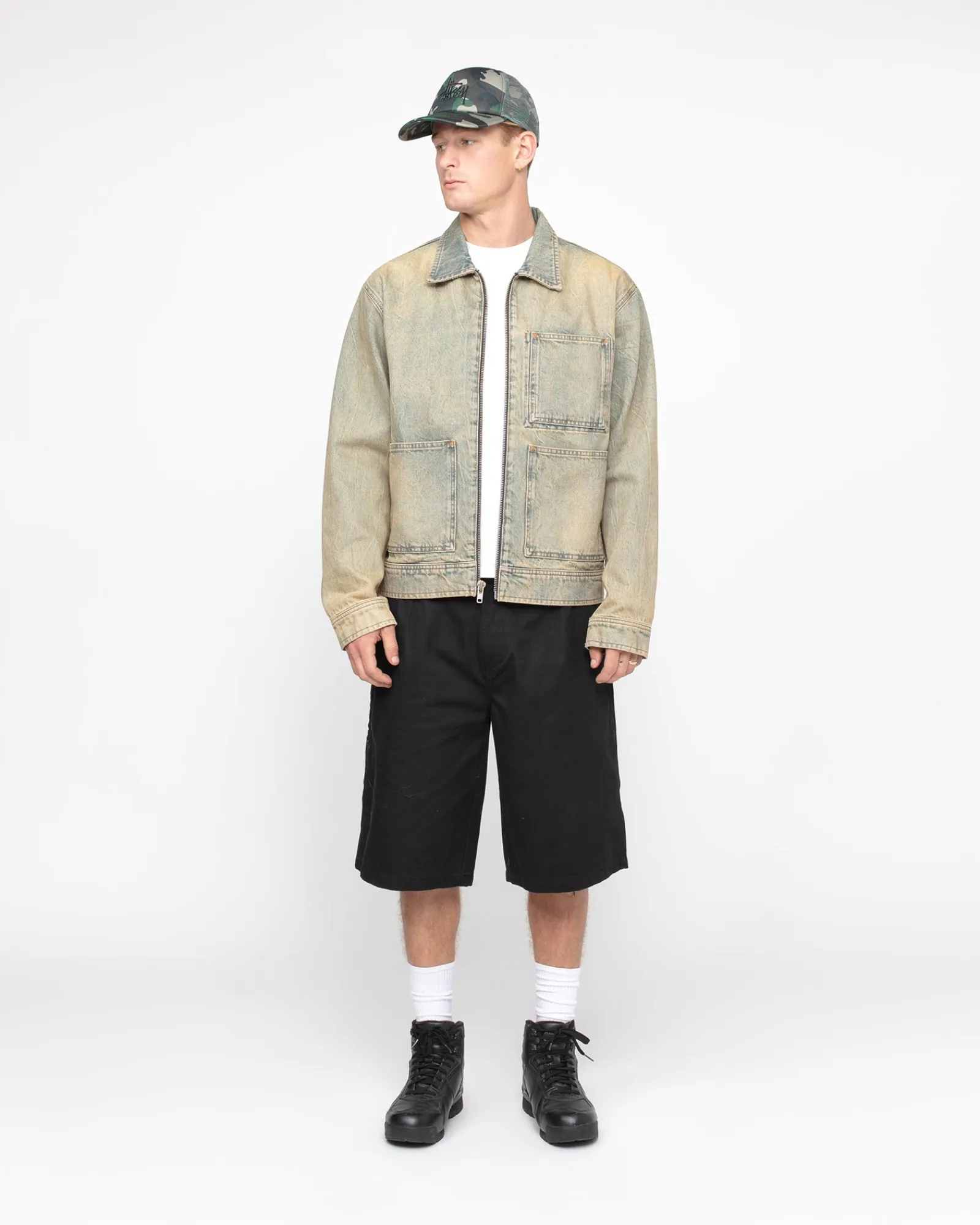 Shorts>Stüssy CHINO WORK SHORT Black